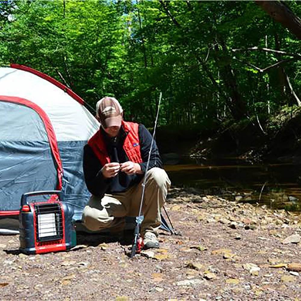 Mr. Heater Mh-F232000 Portable Buddy 9,000 Btu Propane Gas Radiant Heater With Piezo Igniter For Outdoor Camping, Job Site, Hunt