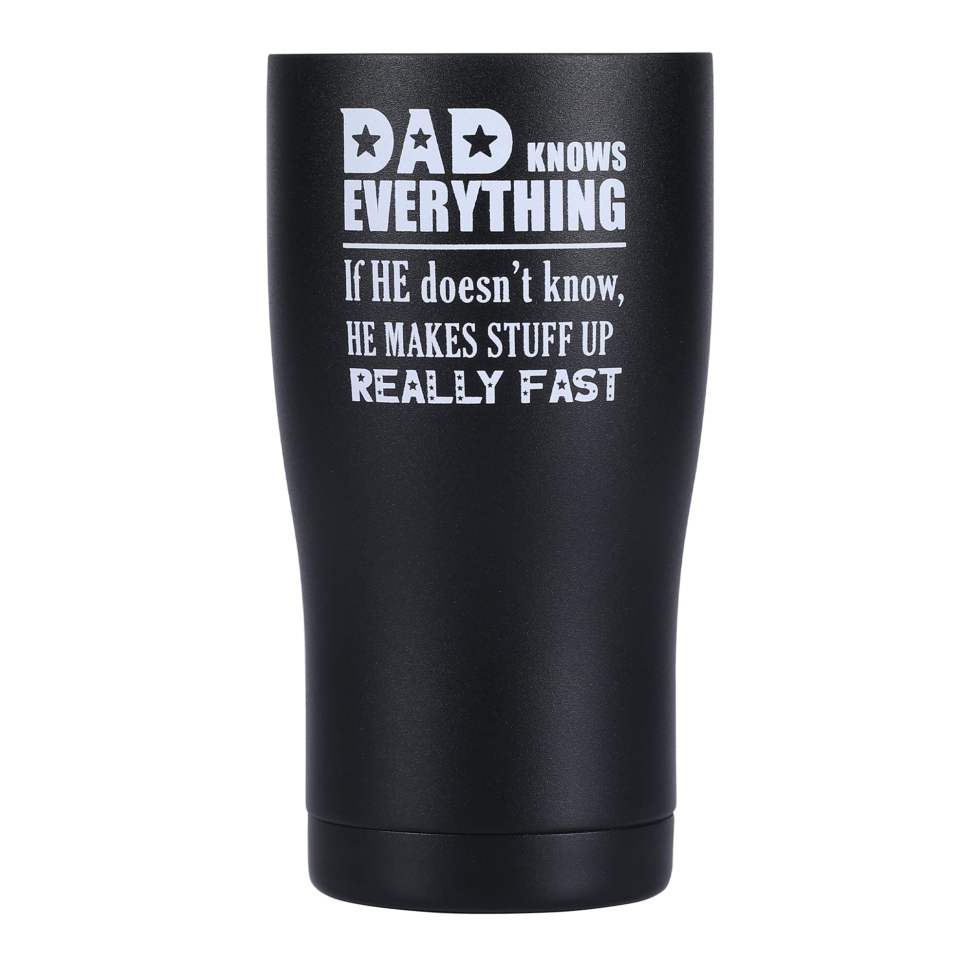 Shamone Tumbler Dad Knows Everything, Gifts For Men, Dad Gifts, Dad Birthday Gift, Dad Gifts From Daughter Tumbler 20Oz Insulate