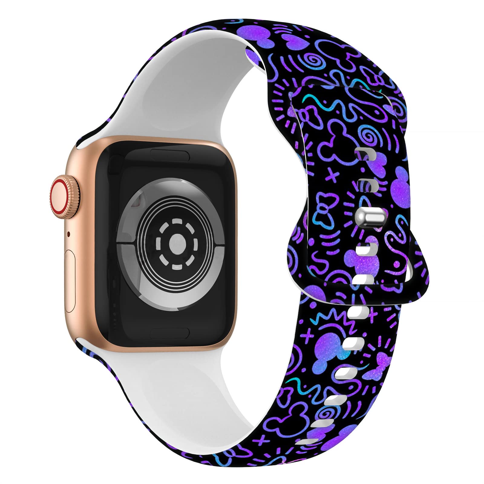 Axcofyer7 Cartoon Band For Apple Watch 38Mm40Mm41Mm42Mm44Mm45Mm, Bands For Apple Watch Se Series 8 7 6 5 4 3, Silicone Iwatch Ba