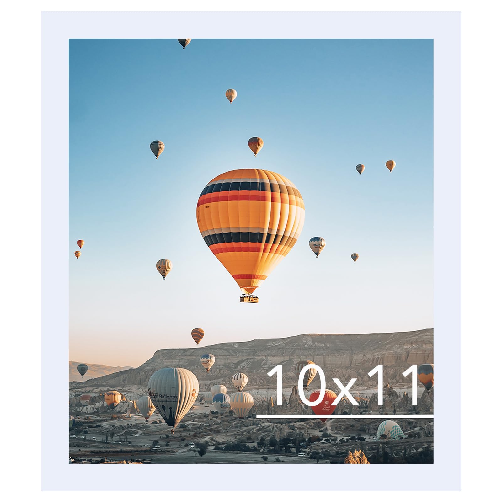 JCJMY 10x11 Picture Frame White for Wall Hanging, Wall Mounting Horizontally or Vertically, 10 x 11 Wall Gallery Poster Photo Fr