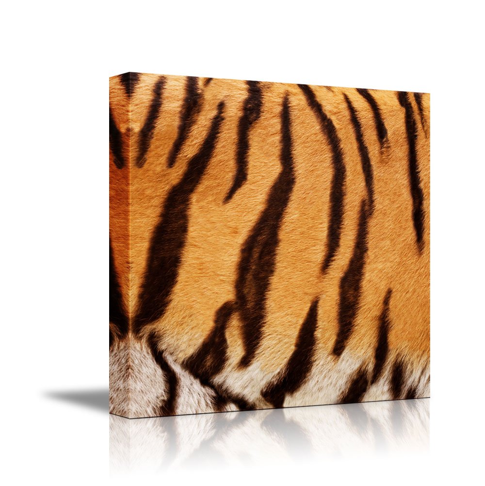 Wall26 - Canvas Prints Wall Art - Canvas Prints Wall Art - Tiger Fur/Skin Texture - 24''X24''