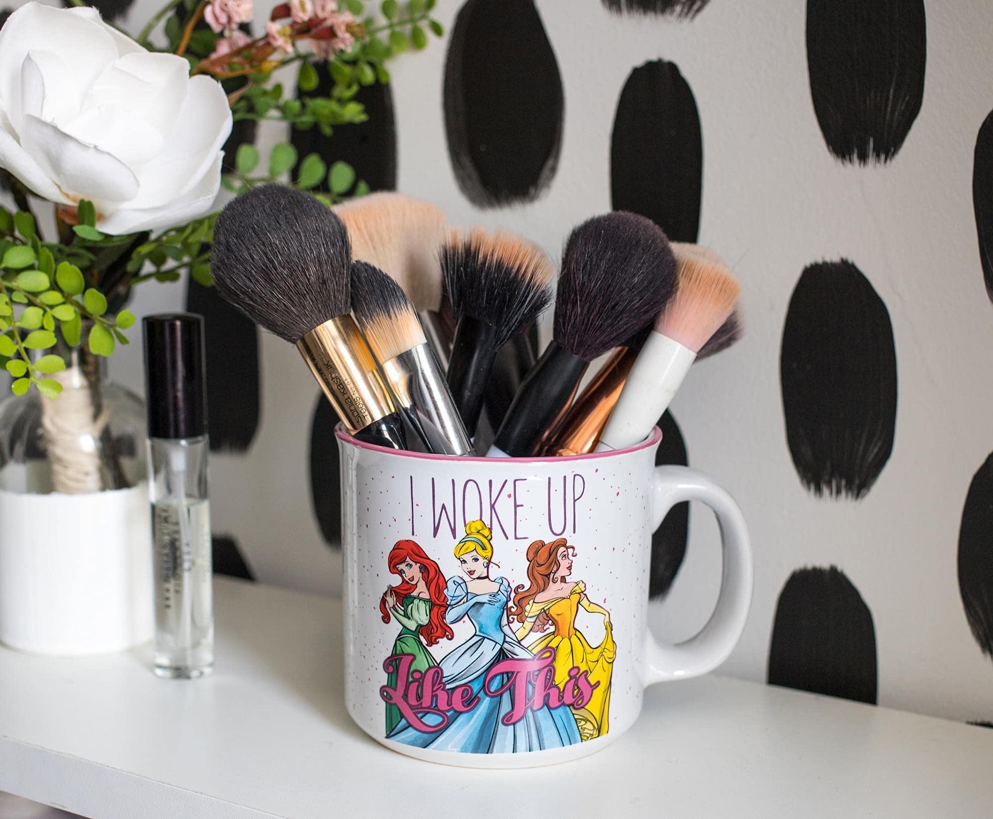 Disney Princess ''I Woke Up Like This'' Ceramic Camper Mug | Holds 20 Ounces