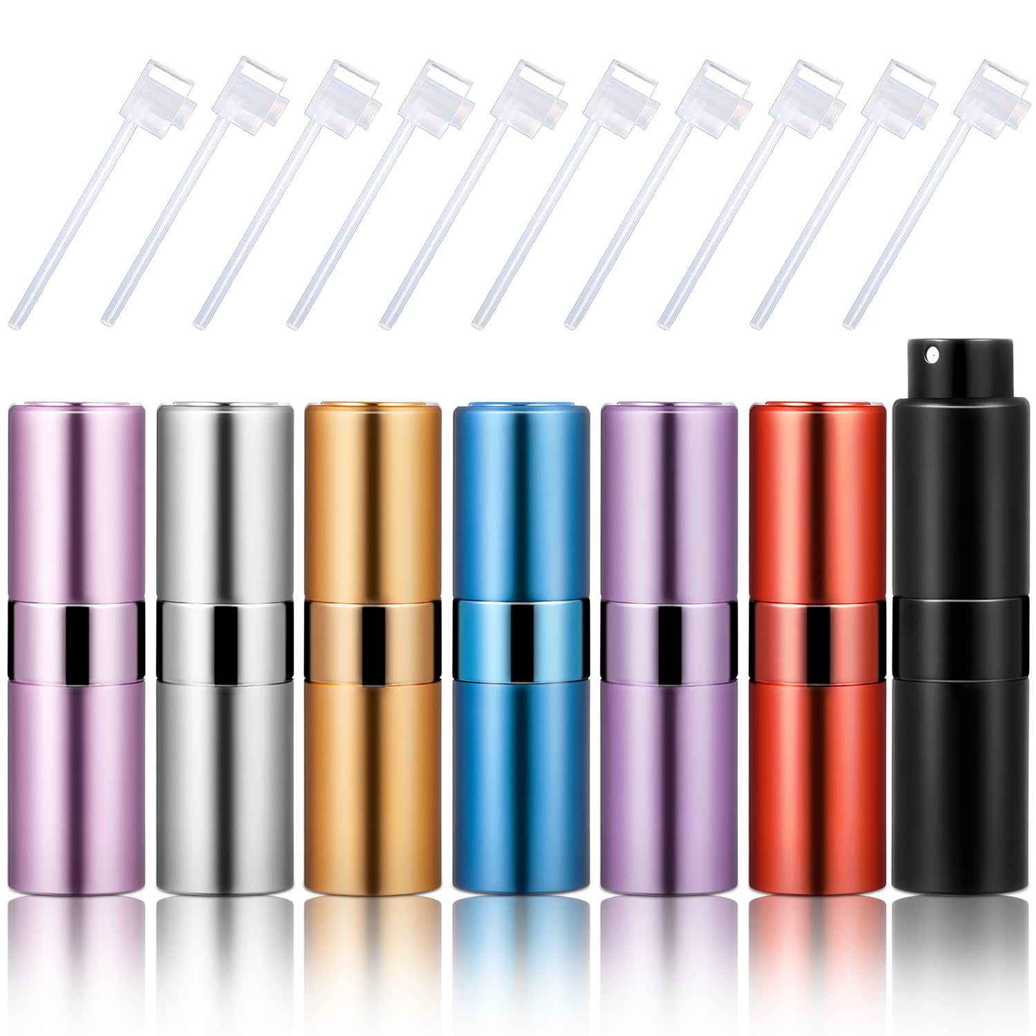 Honeydak 7 Pcs 20 Ml Perfume Dispensel Travel Refillable Perfume Bottles Large Cologne Perfume Spray Bottle Empty Pocket For Tra