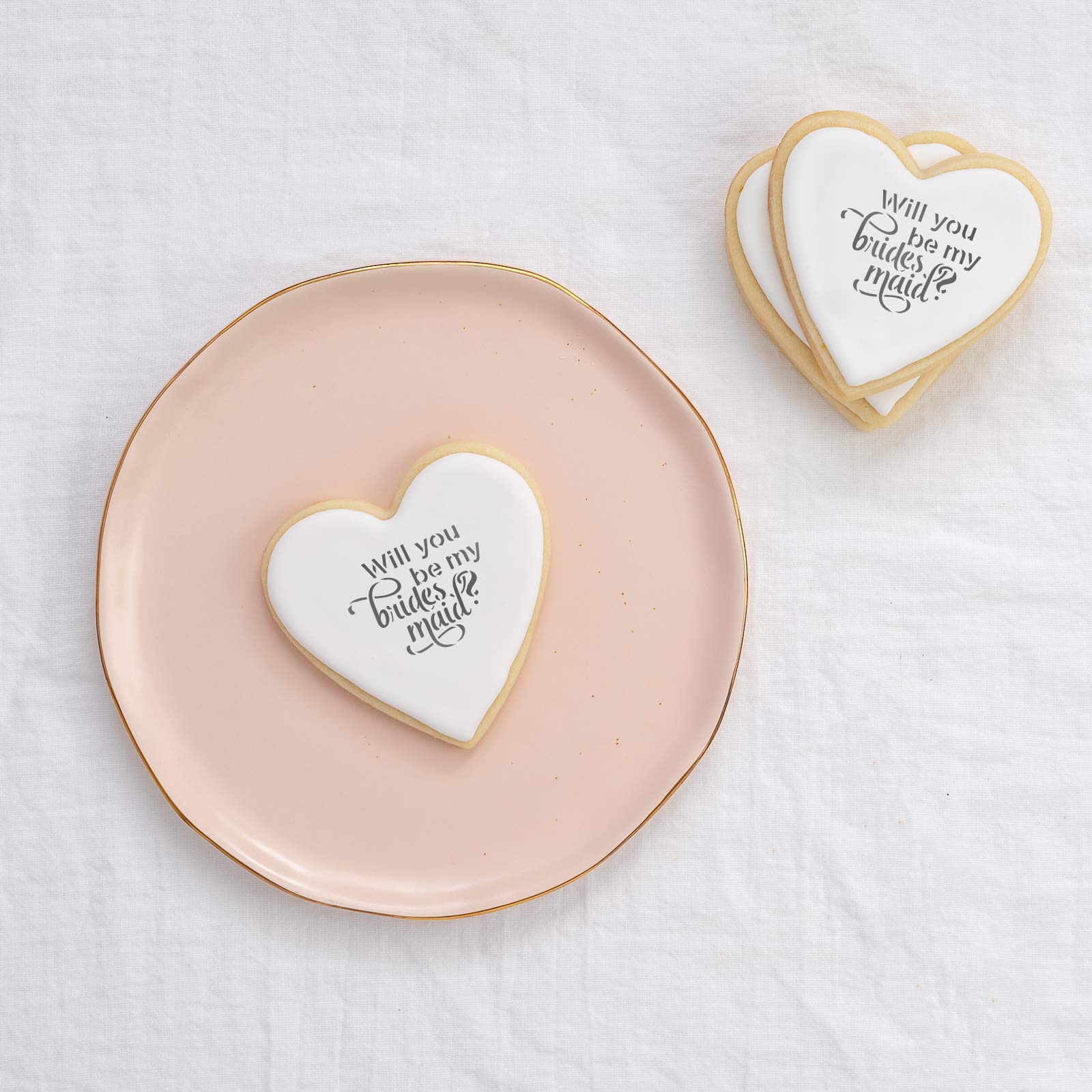 Will You Bridesmaid Cookie Stencil - Wedding Stencils, Cookie Stencils, Wedding Cookie, Pyo Stencil, Bridesmaid Stencil