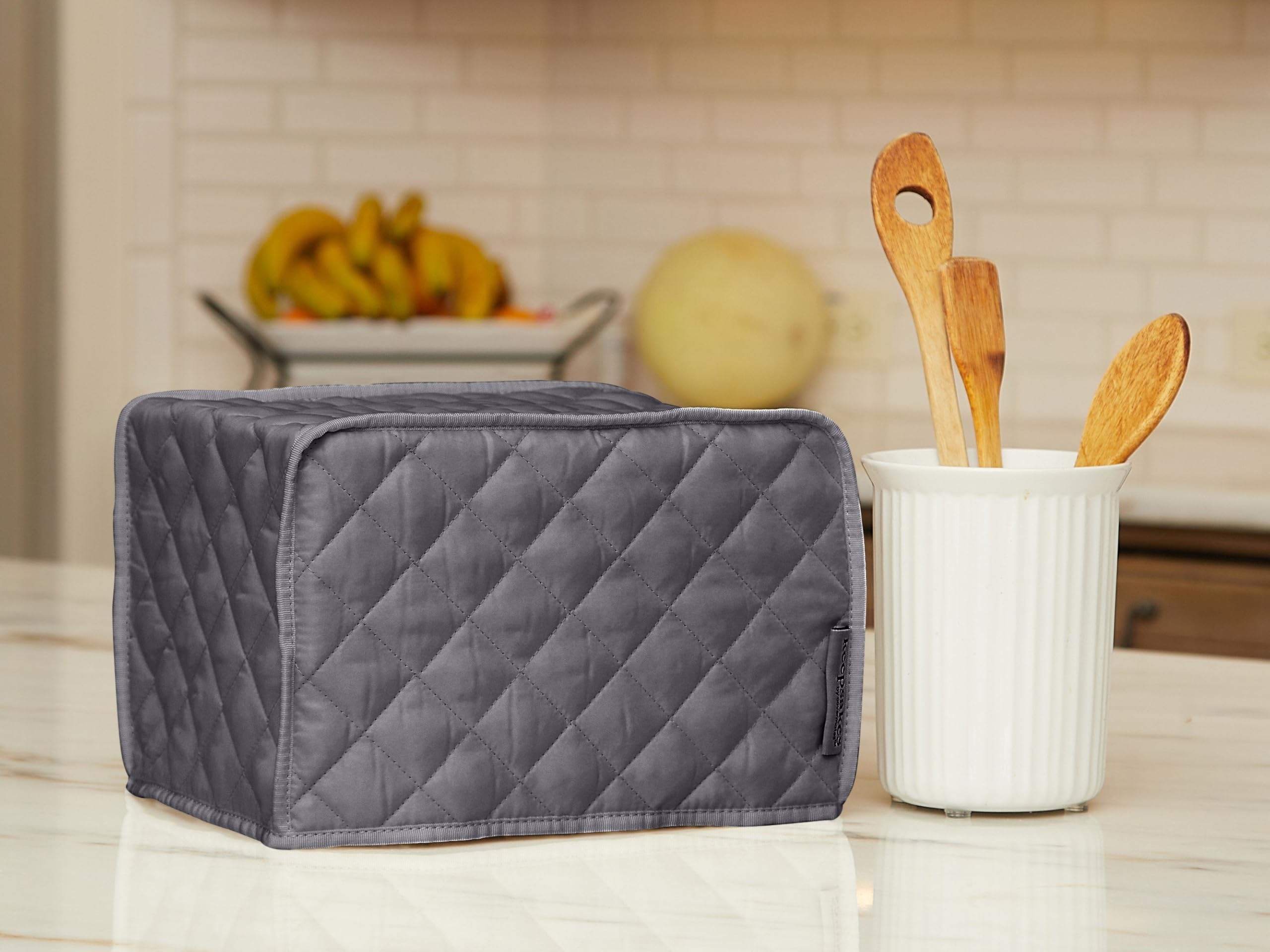 Covermates Keepsakes - Toaster Cover - Dust Protection - Stain Resistant - Washable - Appliance Cover, Slate