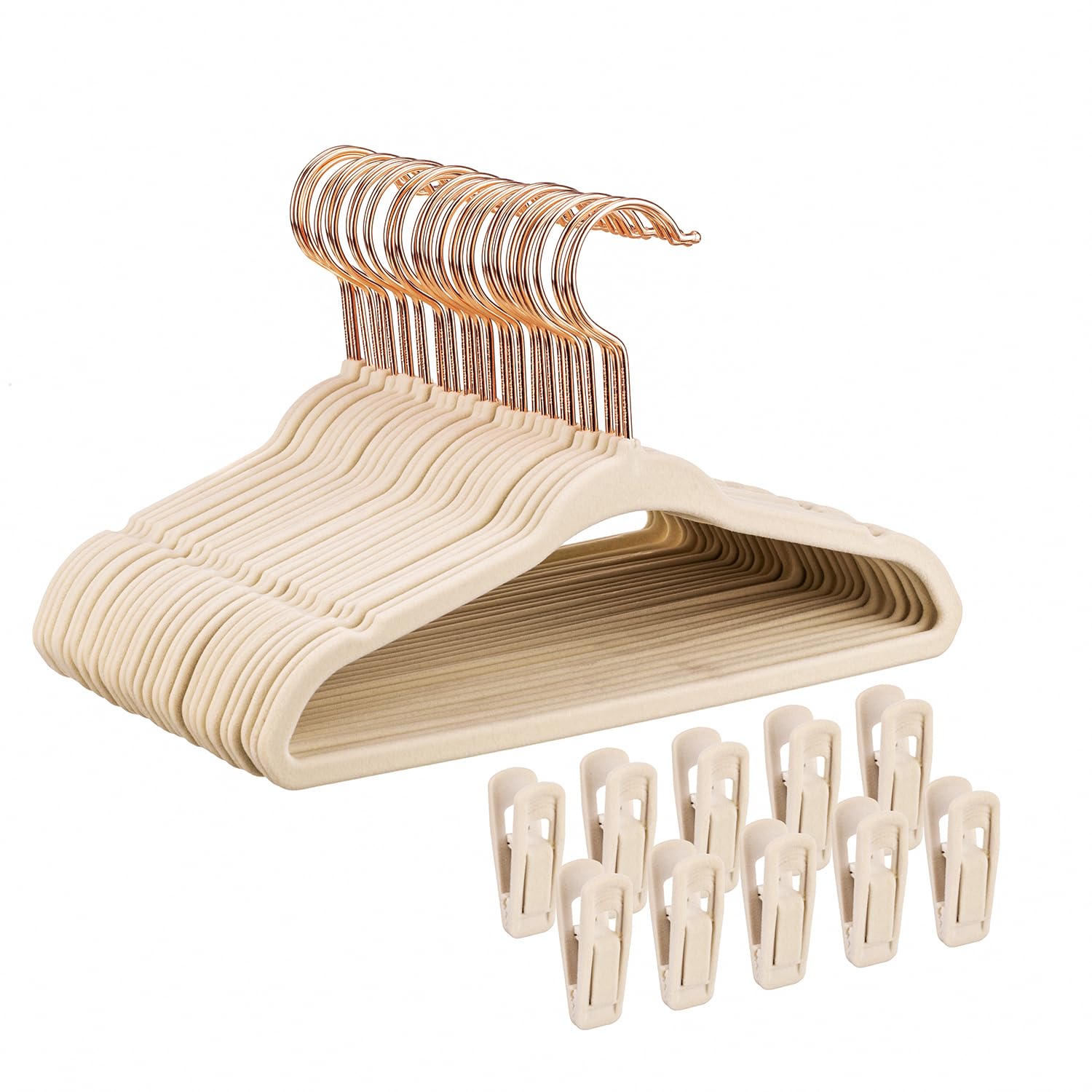 Tonswachic Baby Velvet Hangers 30 Pack - 11'' Inch Premium Non Slip Kids Felt Hangers For Clothes - Ultra Thin Baby Felt Hangers