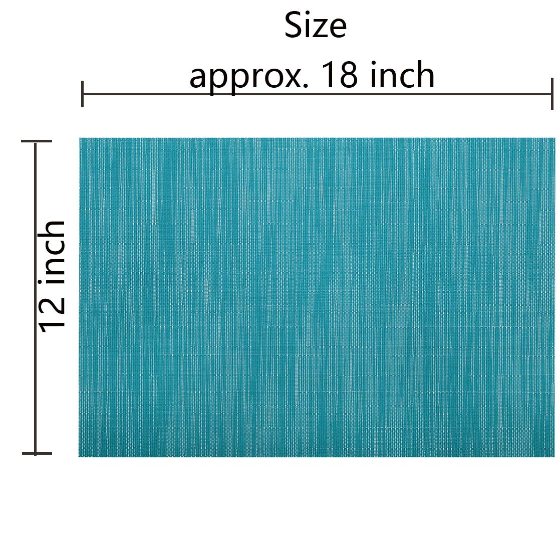 Shacos Woven Vinyl Placemats Set Of 4 Wipe Clean Pvc Heat Resistant Place Mats Durable Waterproof Stain Resistant Indoor Outdoor