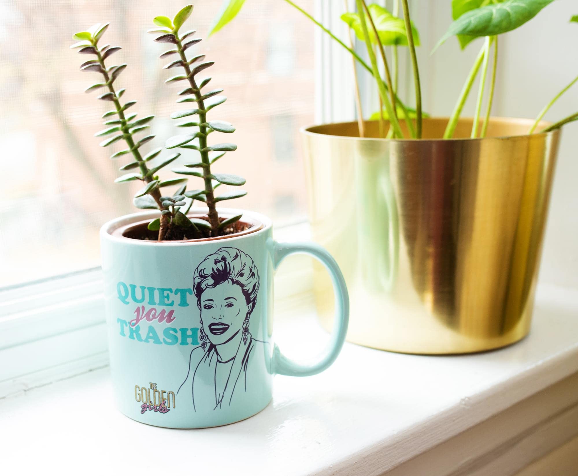 The Golden Girls ''Quiet You Trash'' Ceramic Mug | Holds 20 Ounces