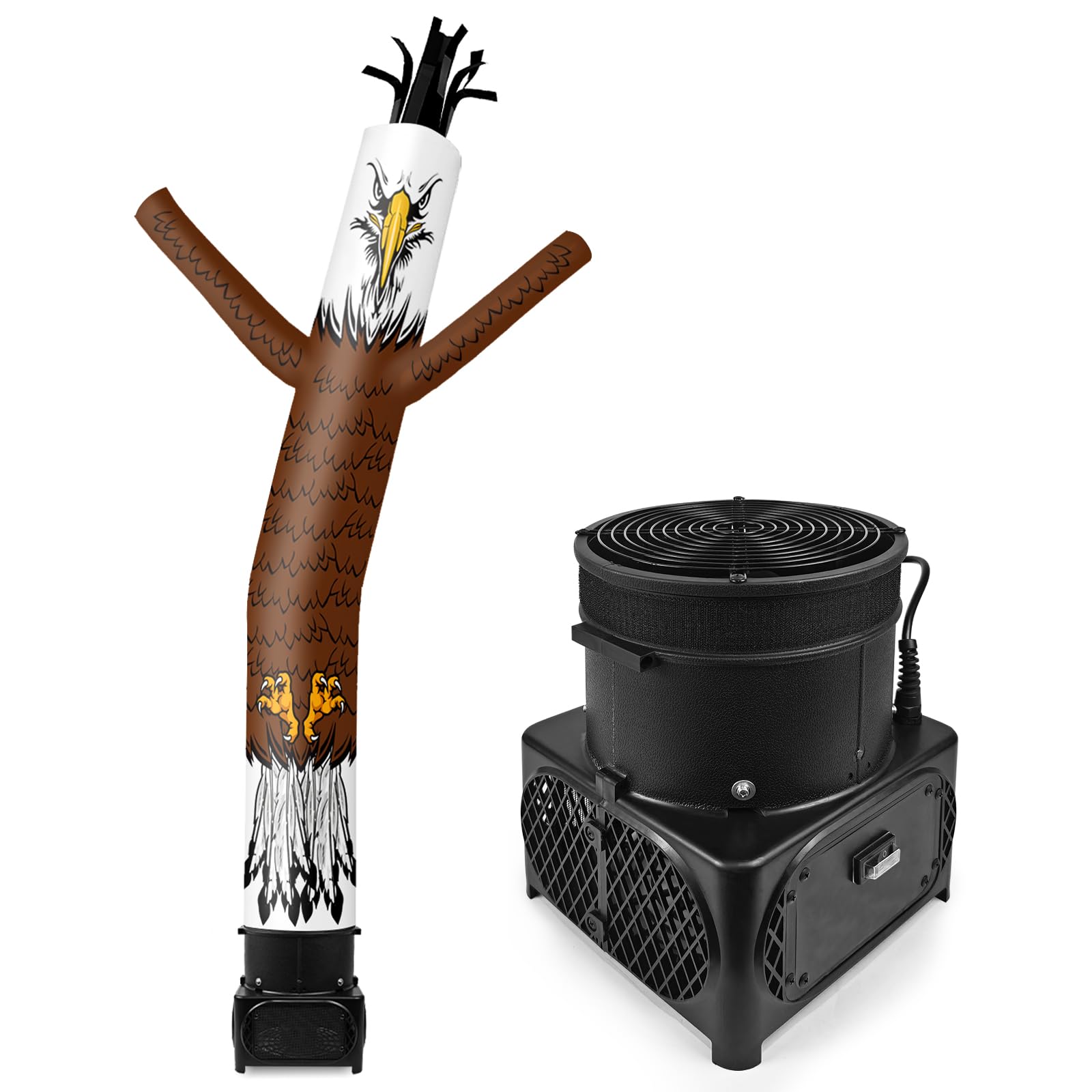 GOODENY 7FT Tall Inflatable Tube Man Eagle Wacky Wavy Dancing Guy with Weather-Resistant Blower (9  Diameter) for Outdoor Decora