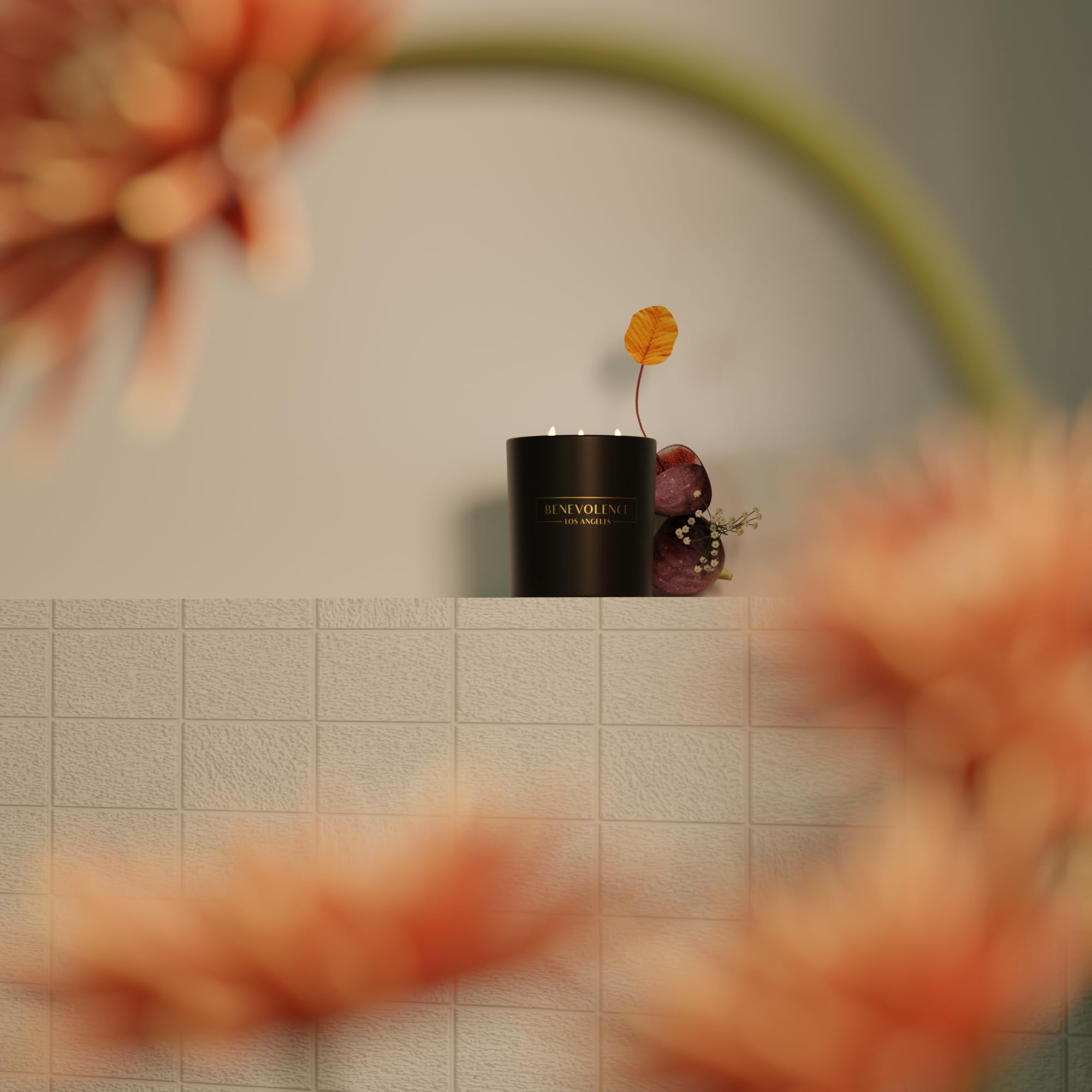 Benevolence LA 3 Wick Candle  Fig Tree Large Candle  14.5 oz Scented Candles for Home Scented  Natural Soy Candles Gifts for Wom