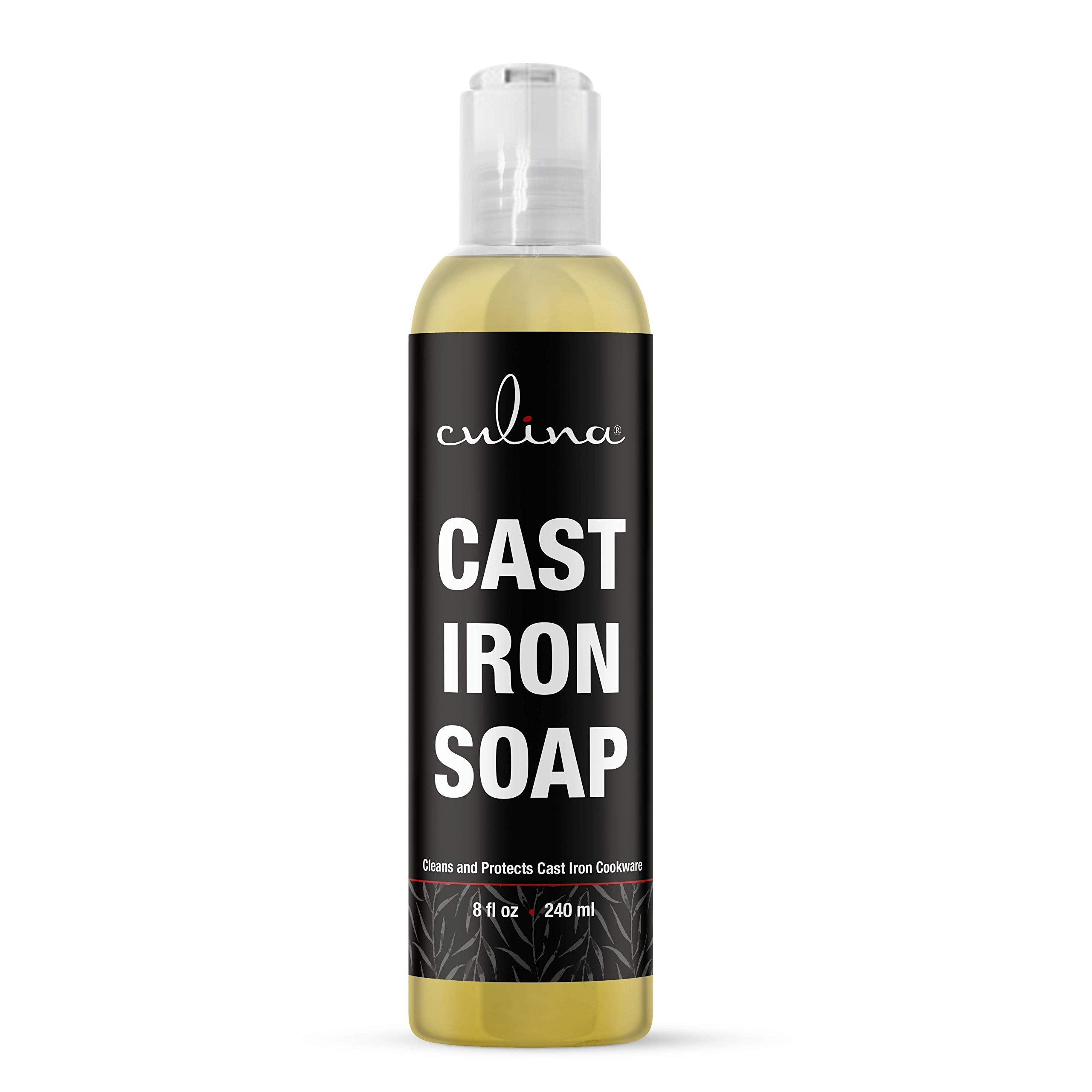 Cast Iron Cleanser By Culina - Cleans And Protects Cast Iron Cookware, Kosher Certified 8Oz