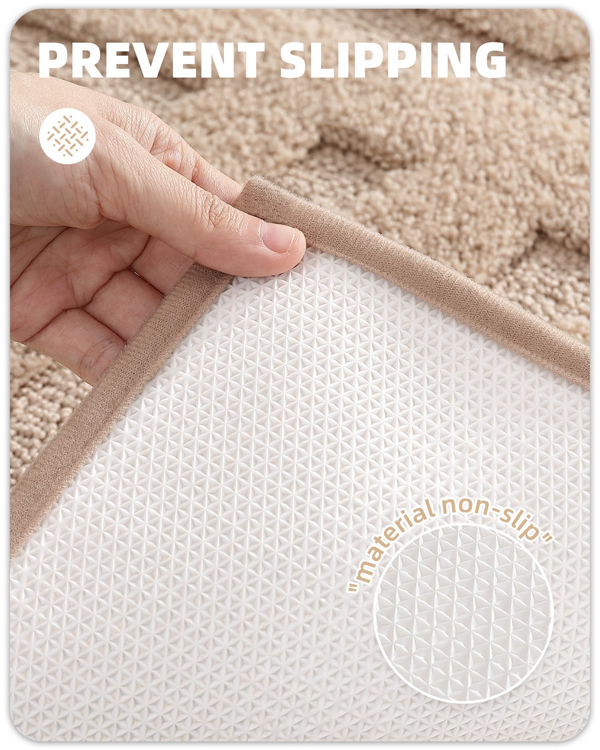 Color G Beige Bathroom Rugs - Refresh Your Bathroom with Absorbent Light Brown Microfiber Bath Mat - Non Slip  Soft  Washable  Quick Dry  24?36?Bath Rug Bathroom Carpet for Shower