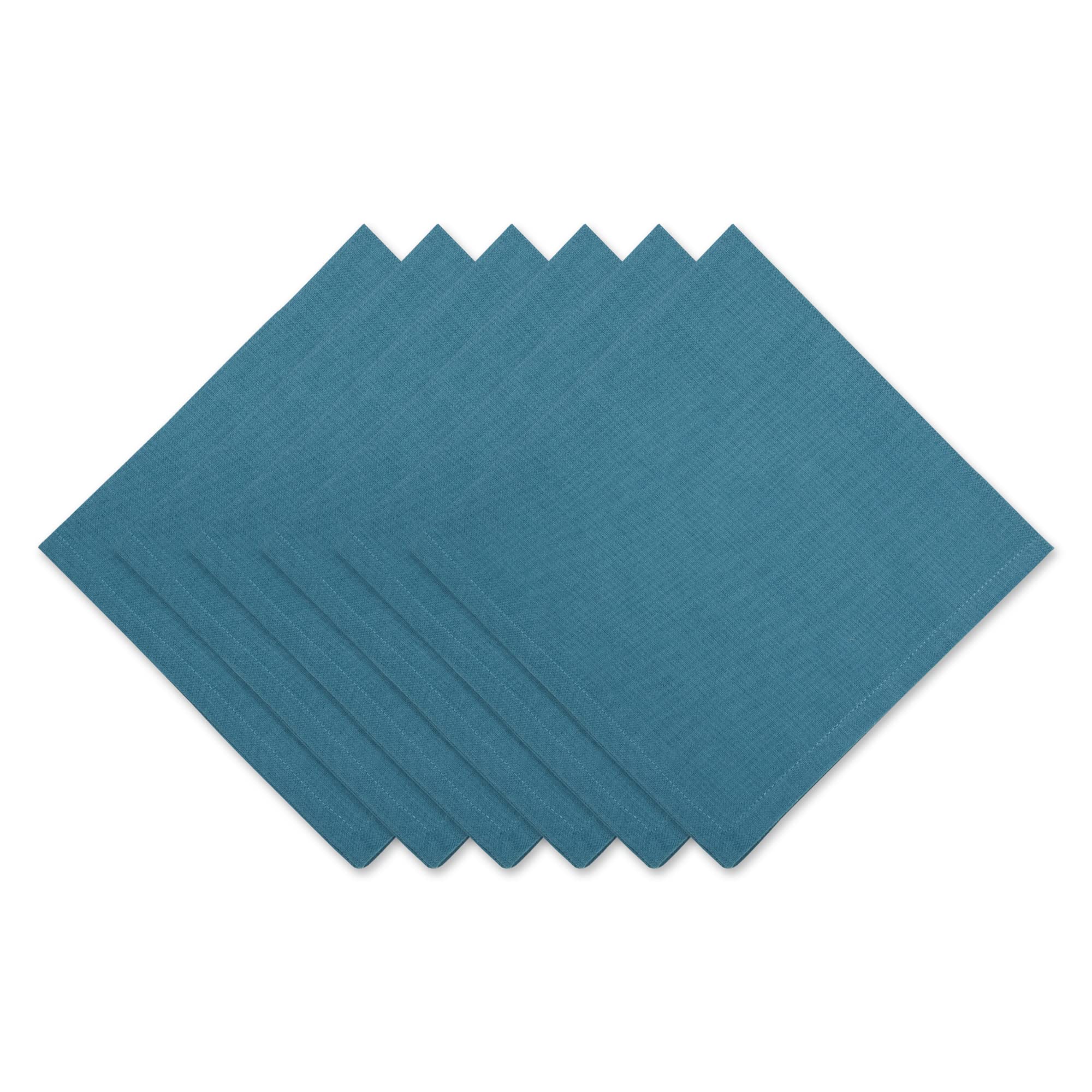 TEAL SOLID NAPKIN SET/6