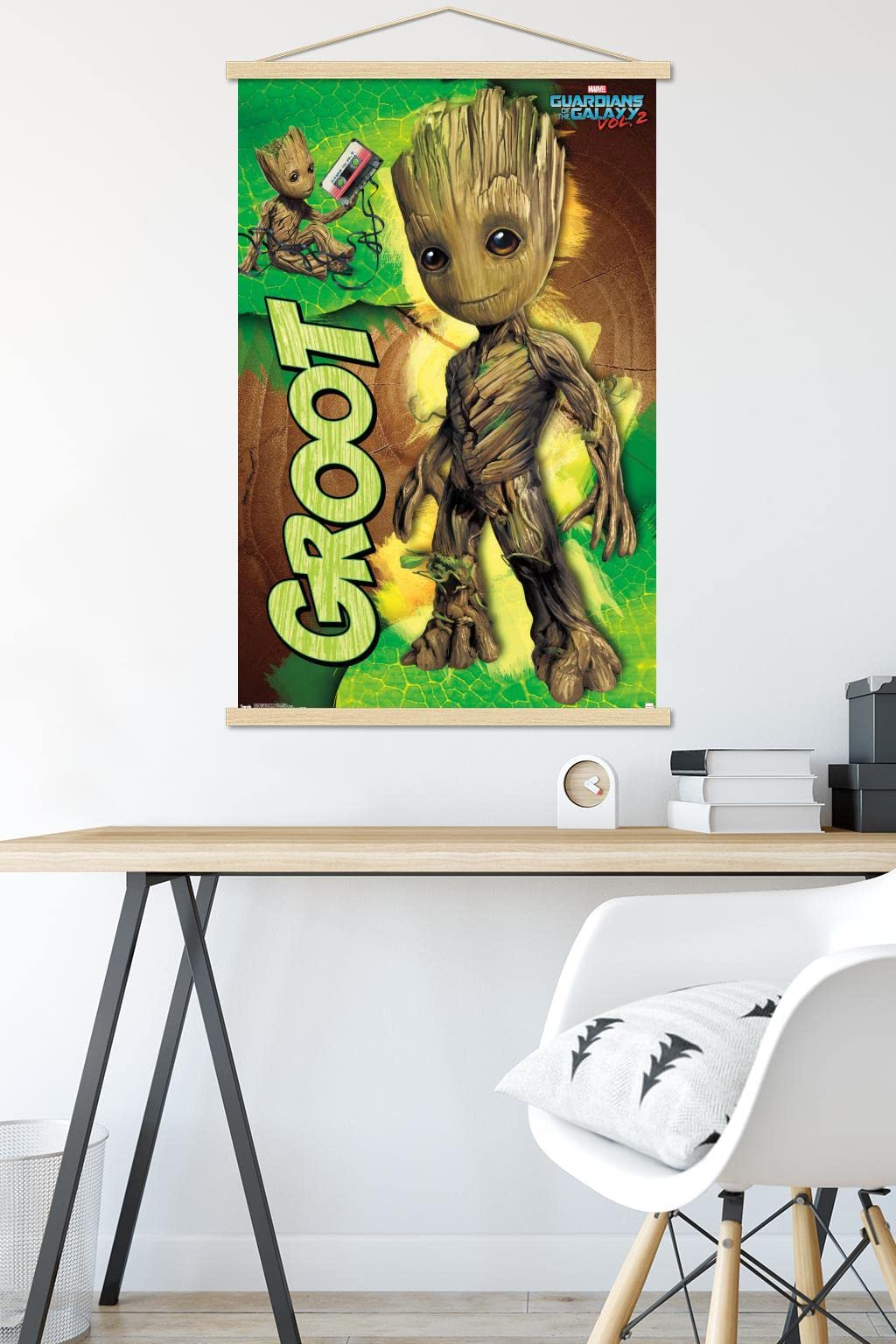 Trends International Marvel Cinematic Universe - Guardians Of The Galaxy 2 - Groot Wall Poster, 22.375'' X 34'', Premium Print A