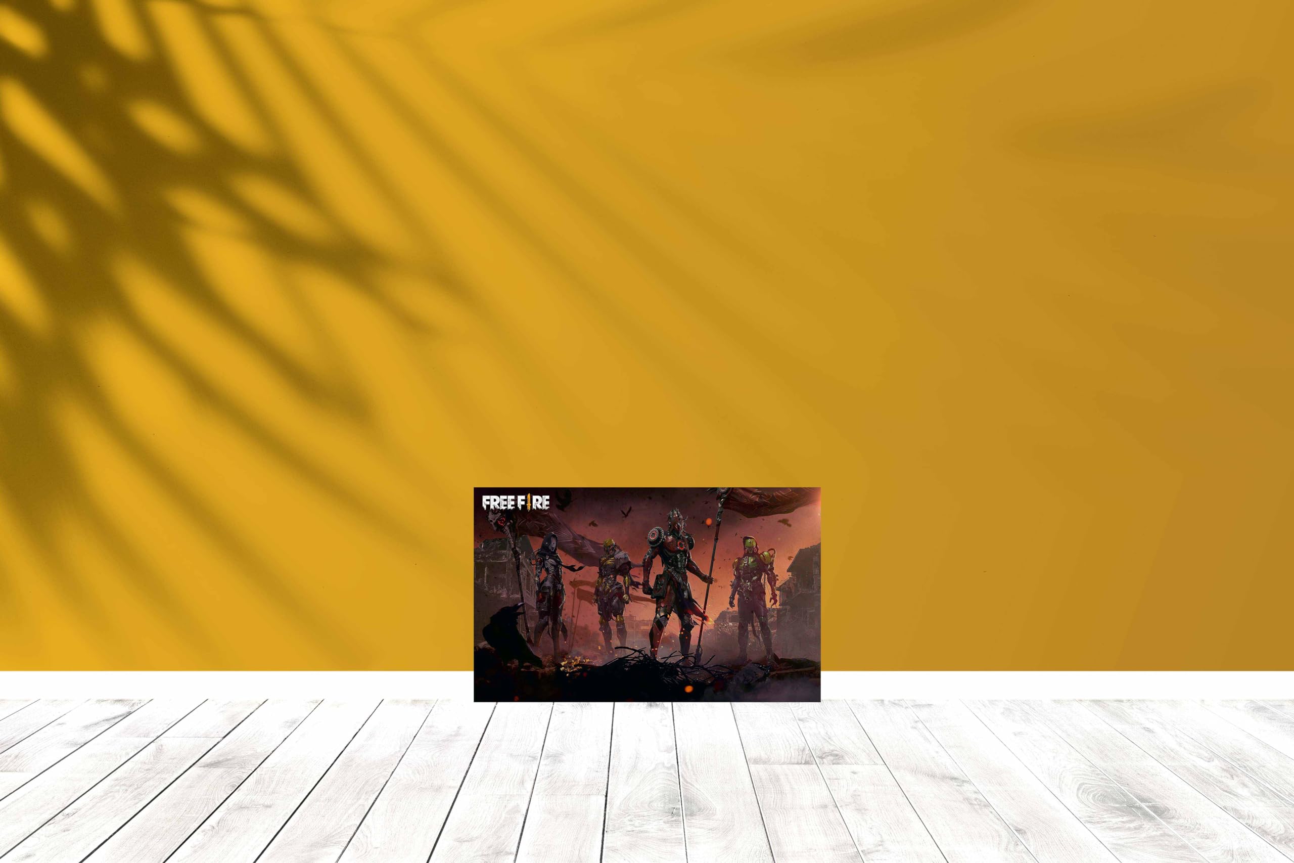 Baldau Prints Free Fire Game Wall Poster For Room (Gloss Laminated, 12X18 Inch, 300 Gsm) F-233