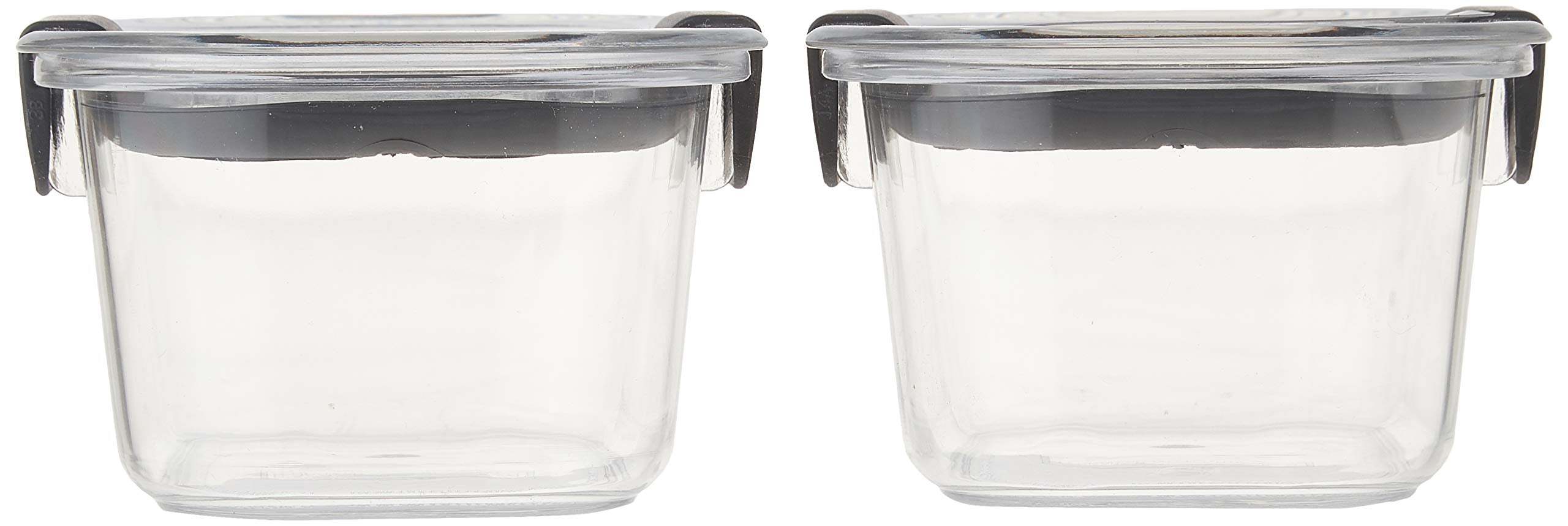 Rubbermaid Brilliance Food Storage Container, Small, 1.3 Cup, Clear, 2-Pack