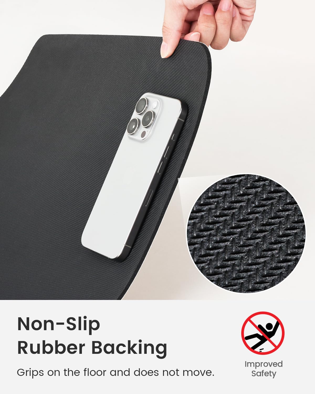 Stiio Bath Mats For Bathroom, Super Absorbent Quick Drying, Rubber Non Slip Thin Bathroom Rugs Fit Under Door, Easy Clean Shower