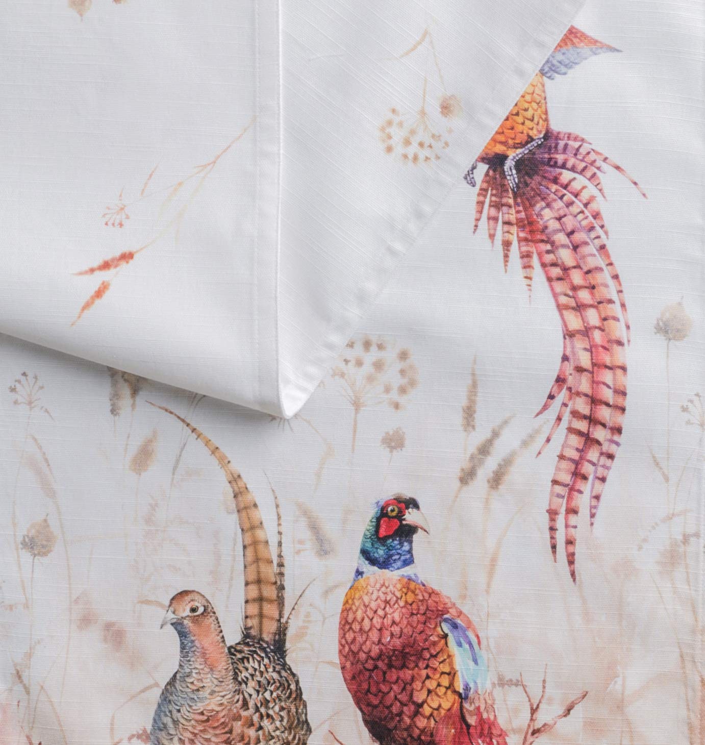 Maison D' Hermine Tablerunners 100% Cotton Decorative Tablerunner Table Cover, Holiday, Dinner & Dining, Faisan D'Automne (Doubl
