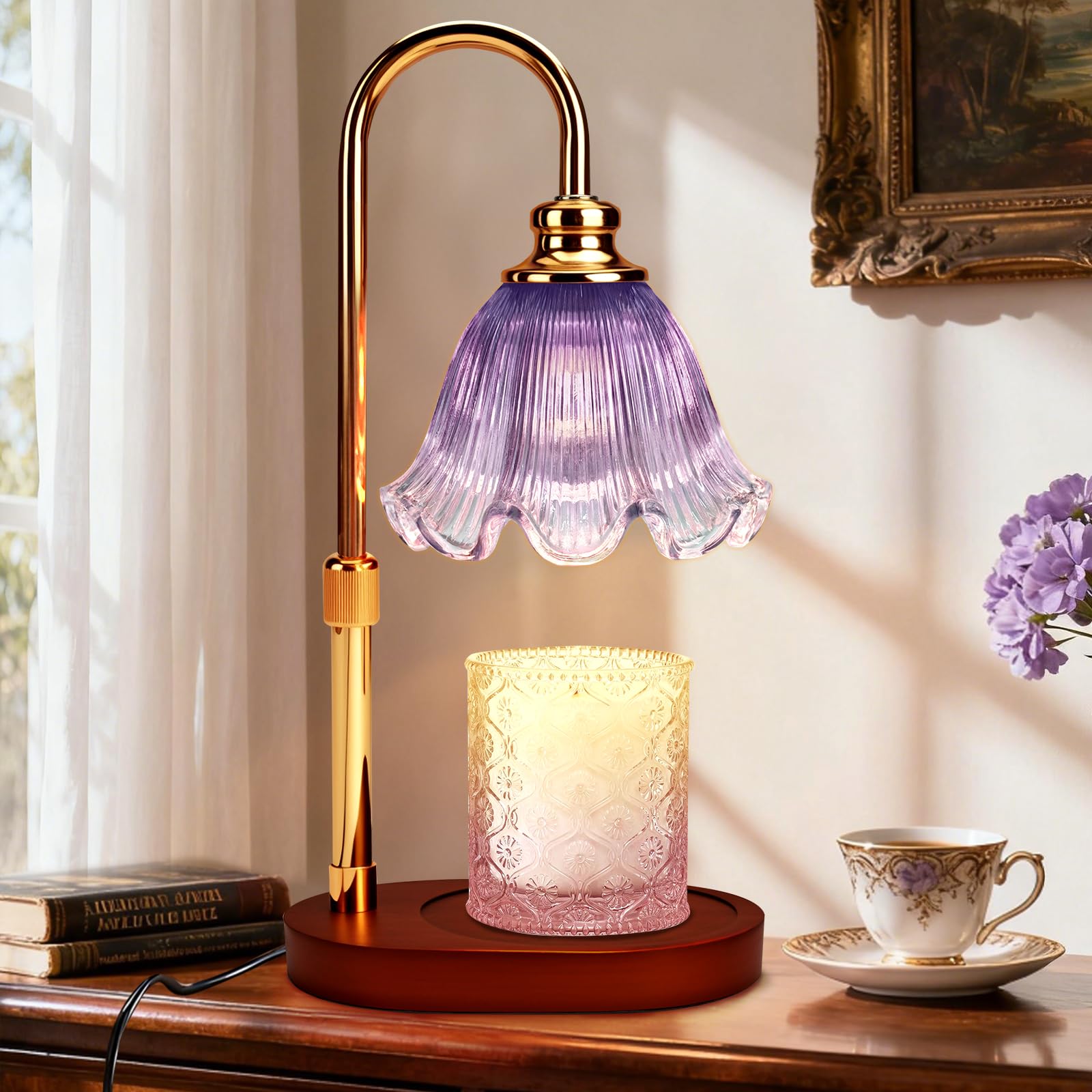 Adjustable Candle Warmer Lamp with Timer: Wax Warmer for Scented Wax Gifts for Women - Birthday Gifts for Women fits All Candle 