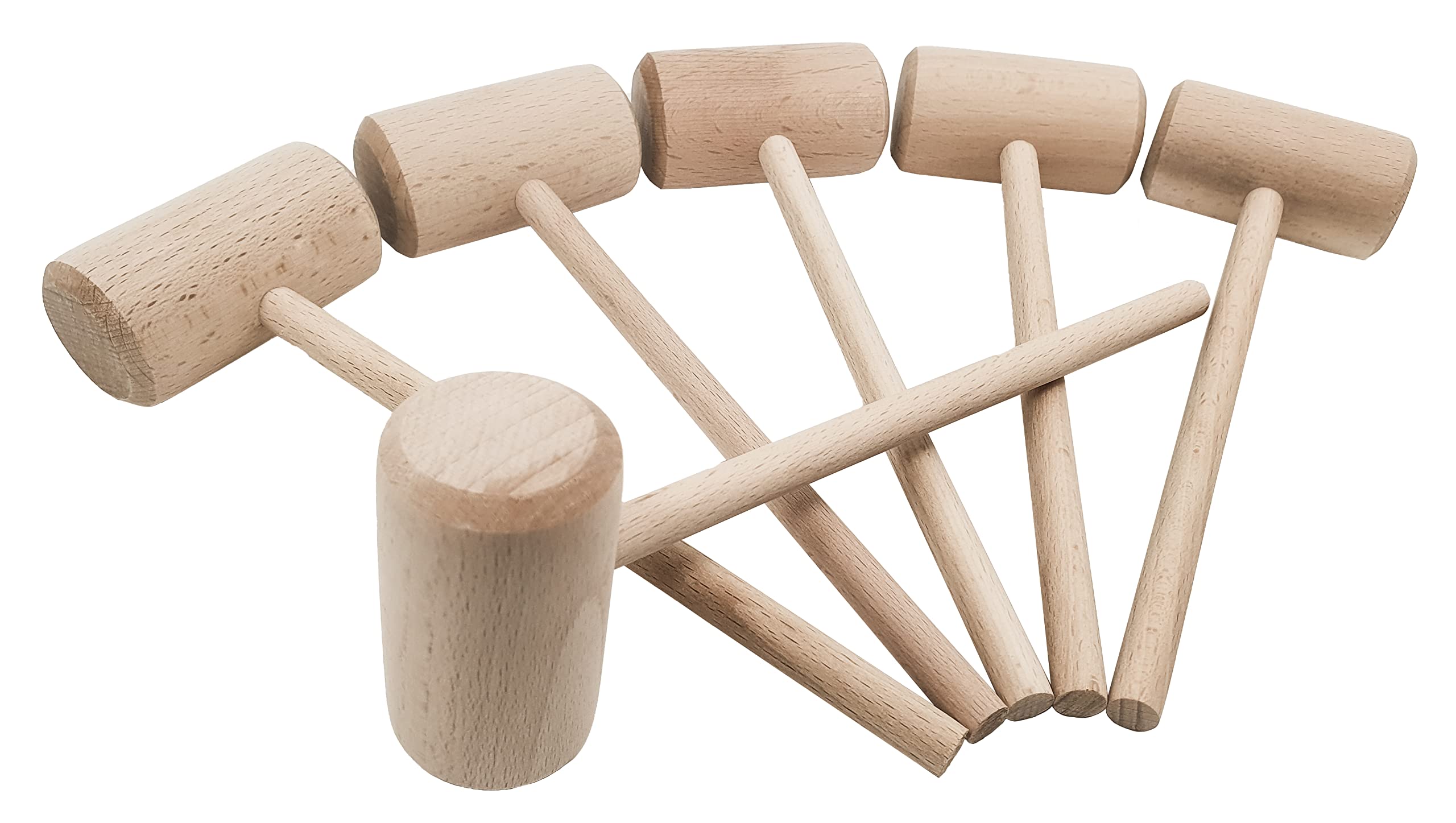 Bsang 8-Inch Large Wooden Crab Lobster Mallet, Seafood Hammers Shellfish Mallets, Wooden Hammer For Chocolate, Hammer Golf Tees,
