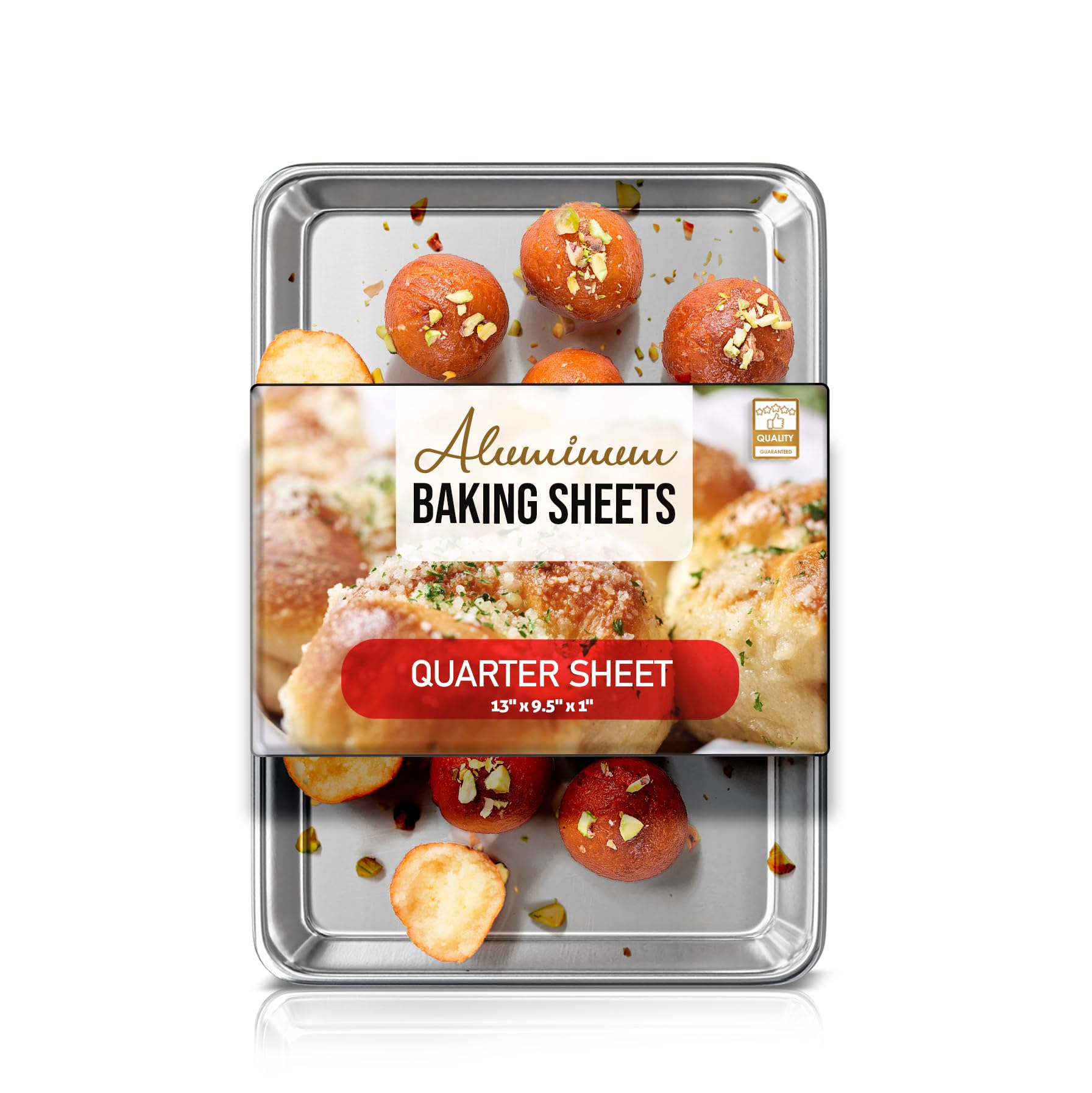 Eatex Aluminum Baking Sheet, Steel Cookie Sheet, 9x13 Baking Pan, Warp and Rust Resistant Cookie Sheets for Baking Nonstick, Bak