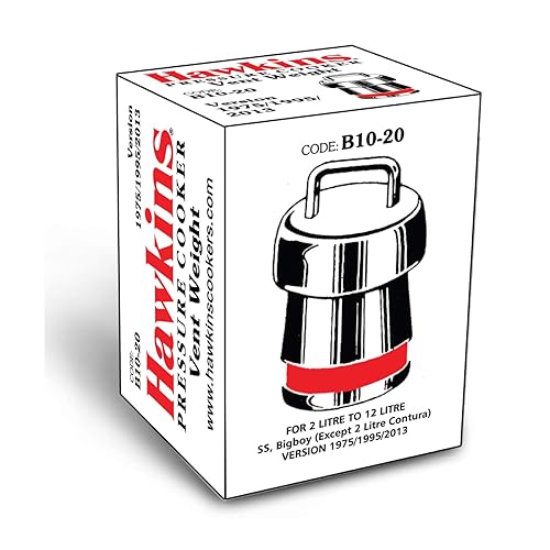 Hawkins Pressure cooker Vent Weight Assembly for 2005, Older Hawkins classic & Stainless Steel Pressure cookers, Red