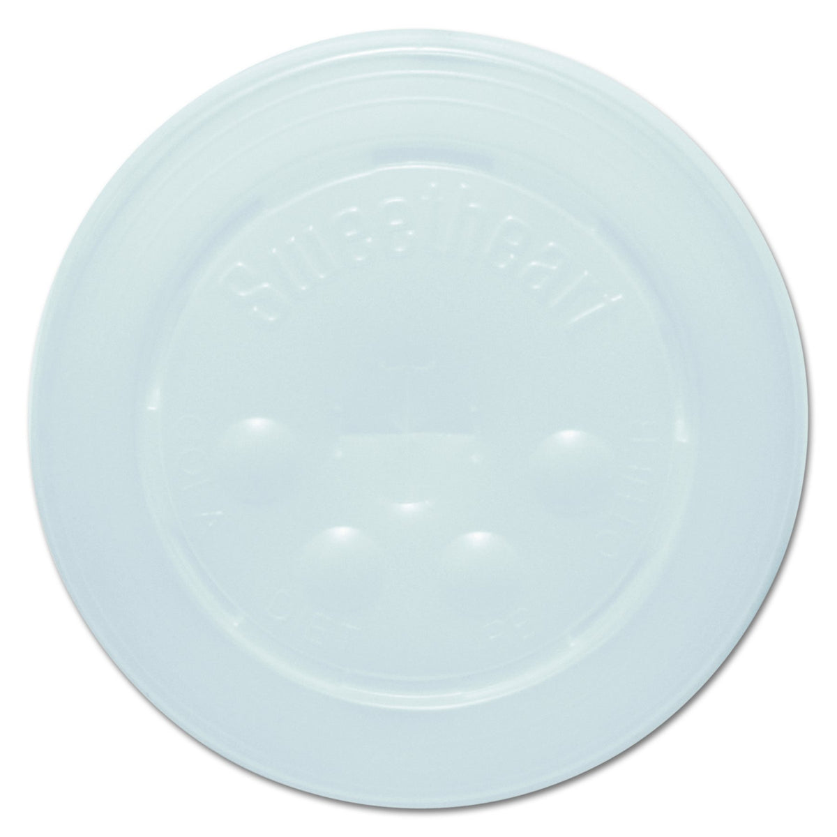 Solo L16Bl-0100 Id Straw Slot Plastic Lid -Translucent - For Solo Paper Cold Cups (Case Of 2000)