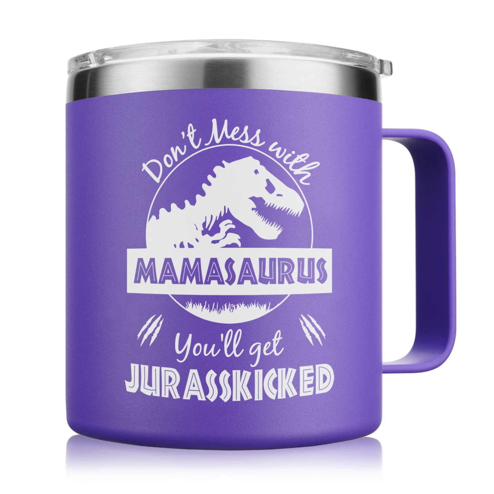 Nowwish Gifts For Mom From Daughter Son, Mamasaurus Coffee Mug, Birthday Gifts For Mom Women, Mother-In-Law, New Mom
