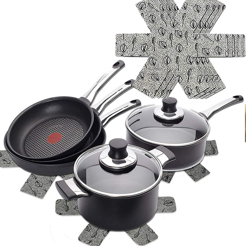 Xutong Pot And Pan Protectors, Set Of 12 And 3 Different Size, Cookware Protector Set/Pots And Pans Dividers/Pans Separator Anti