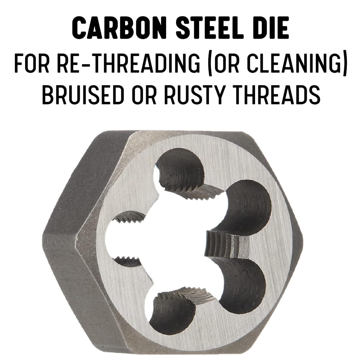 Drill America 38-27 Carbon Steel Hex Die, Dwt Series