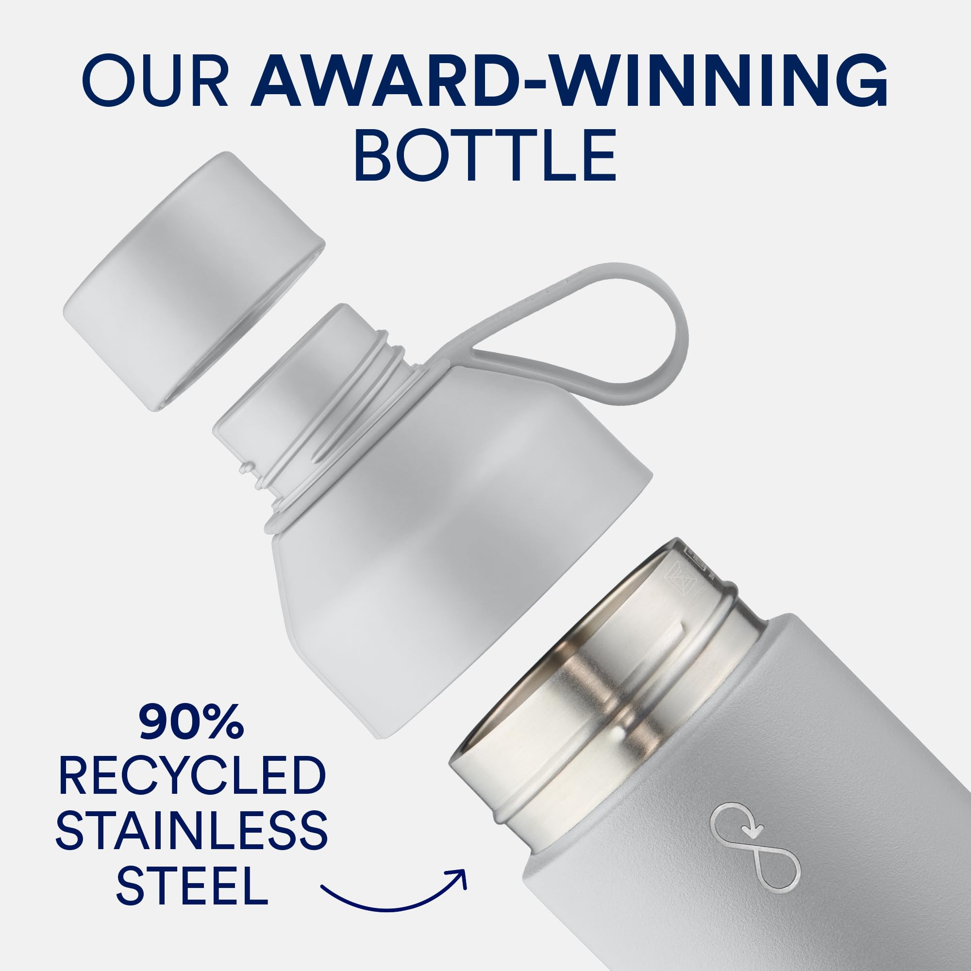 Ocean Bottle Original 17 oz | Stainless Steel Water Bottle | Reusable & Sustainable | Keeps Drinks Cold & Hot | Eco Friendly Gif