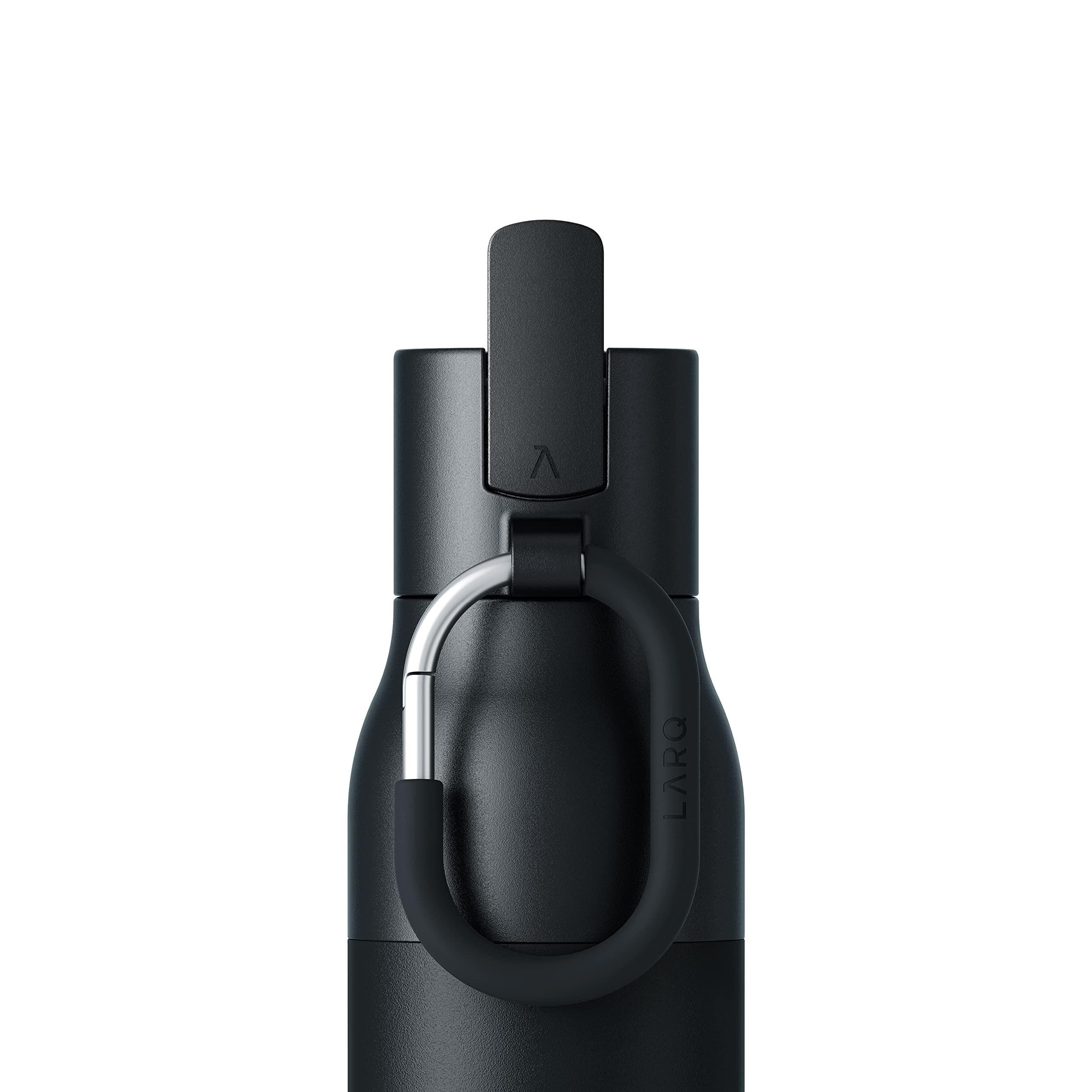 LARQ Bottle Filtered - Insulated Stainless Steel Water Bottle BPA Free with Nano Zero Technology and Long-Lasting Filters  Obsidian Black  17oz