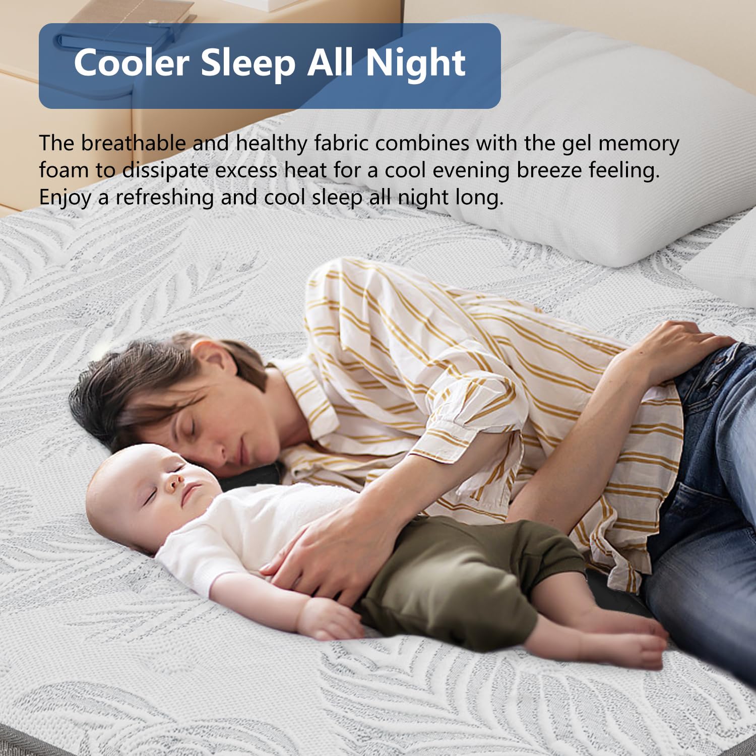 Twin Xl Mattress 14 Inch, Xl Twin Mattress Bed In A Box, Hybrid Gel Memory Foam For Back & Lumbar Support, Individually Pocket S