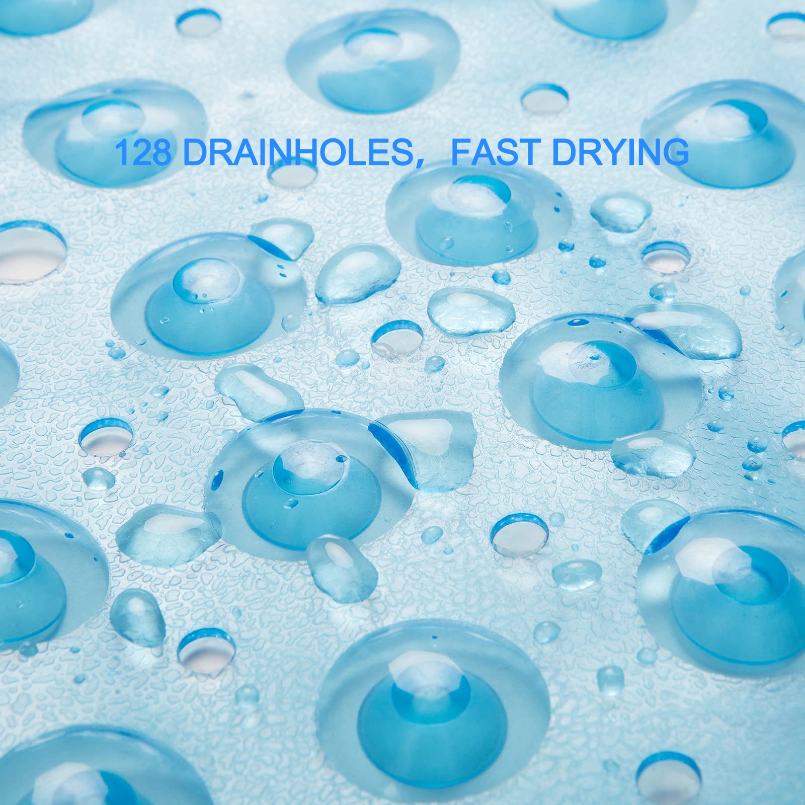 Amazerbath Bath Tub Mat, Medium Size 27.6 X 15 Inches Non-Slip Shower Mats With Suction Cups And Drain Holes, Bathtub Mats Bathr