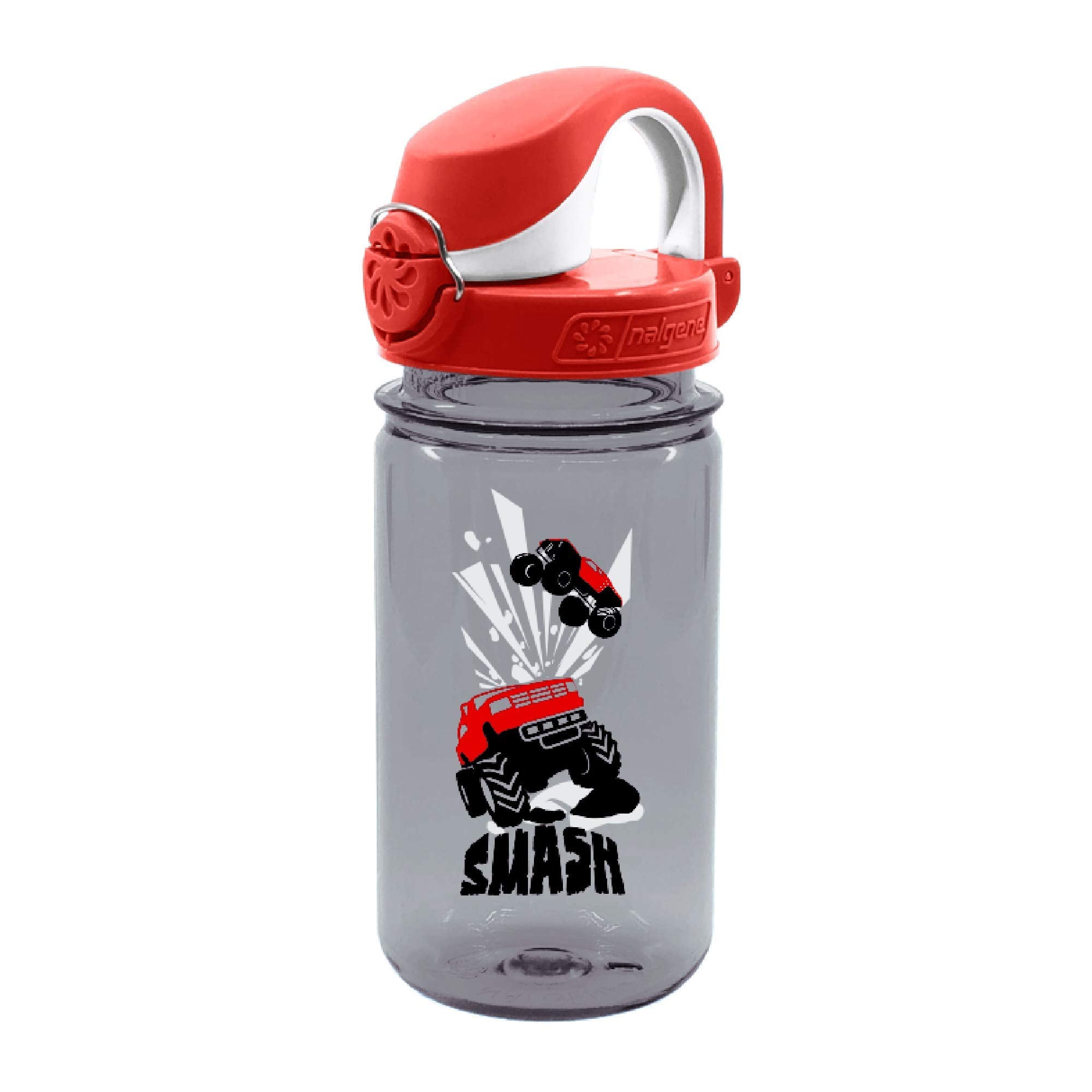 Nalgene Sustain Tritan BPA-Free Kids On The Fly Water Bottle Made with Material Derived from 50% Plastic Waste, Leak Proof, Dura
