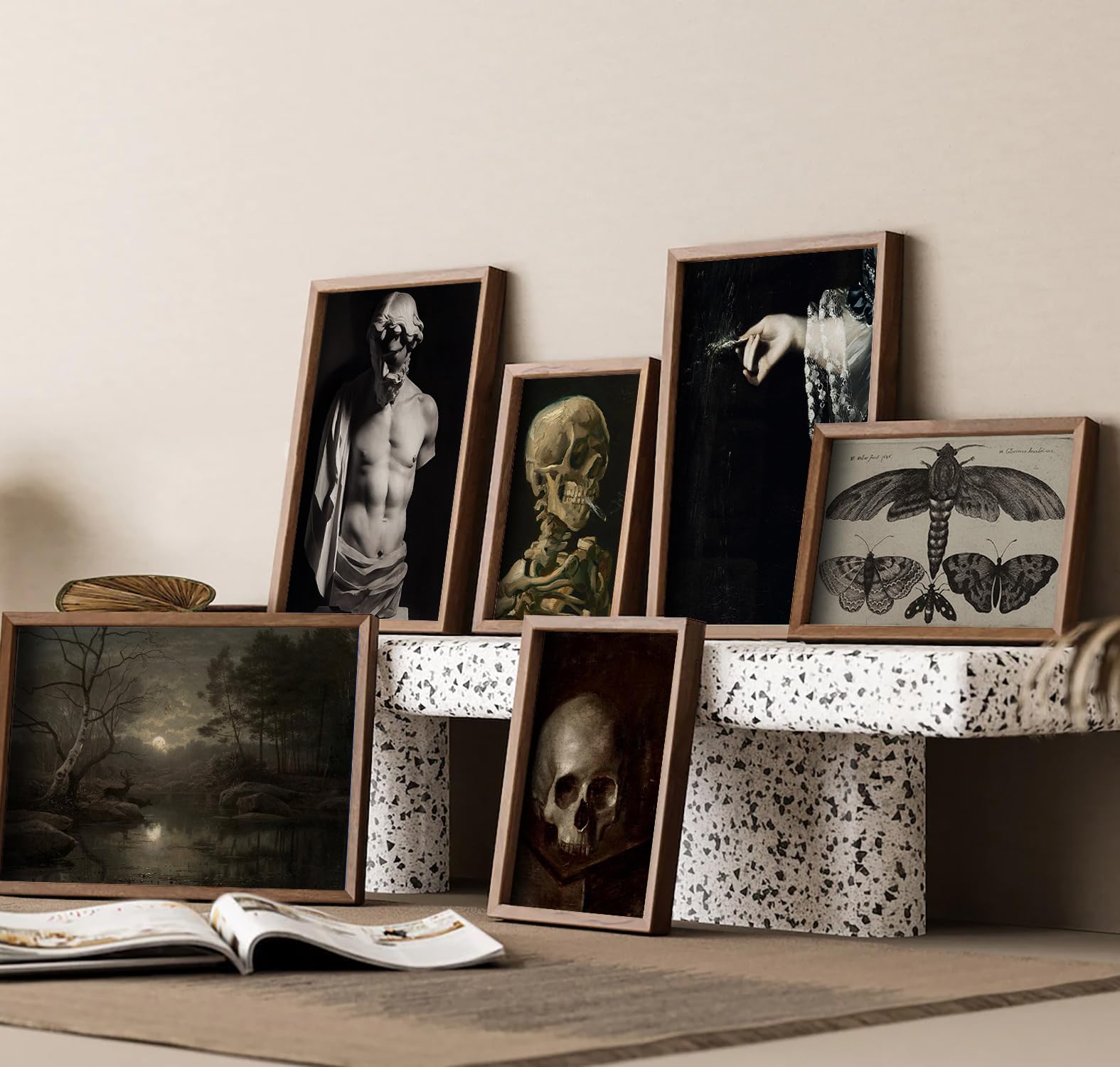 Dark Academia Wall Art And Posters - Witchy, Gothic Home Decor For Halloween Bedroom