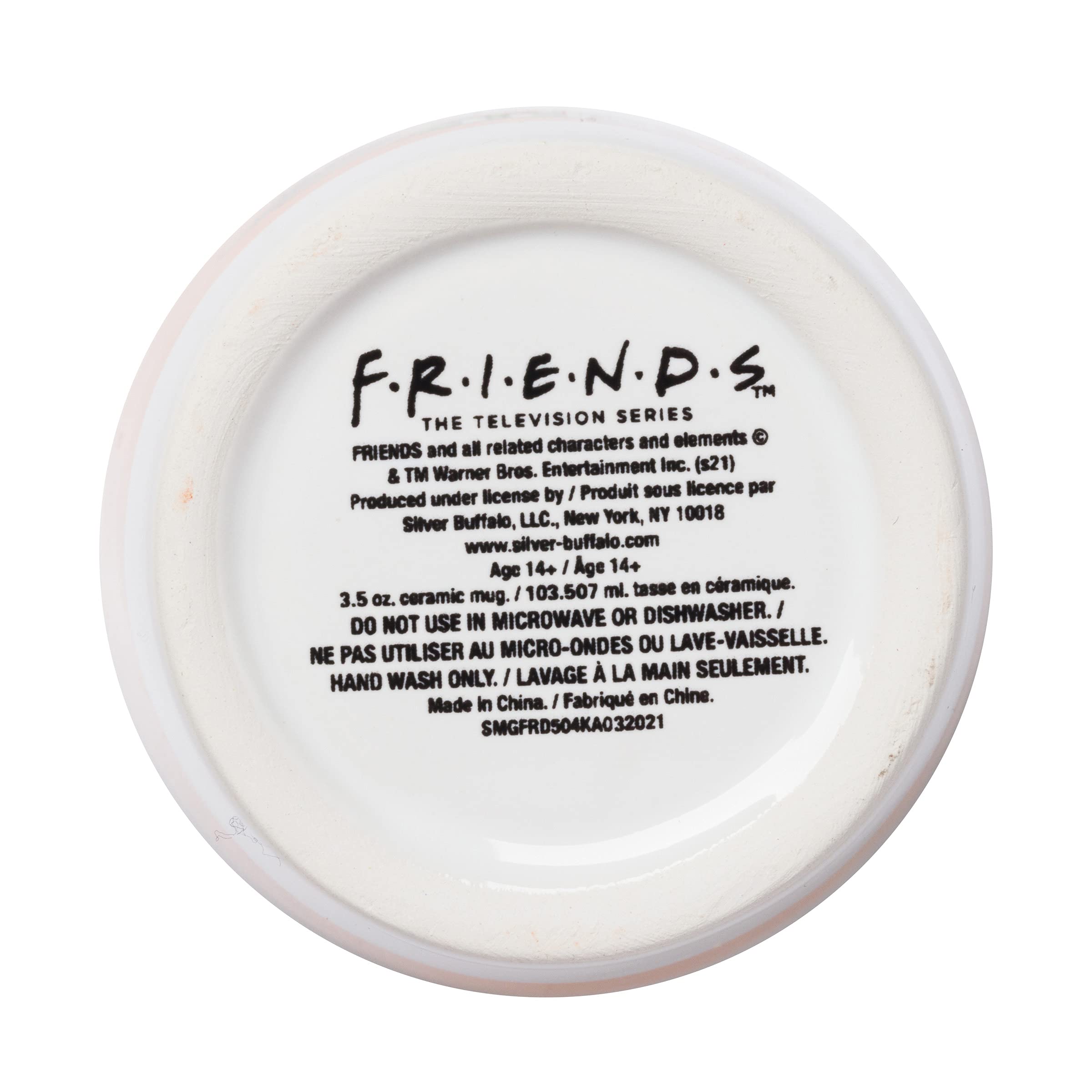 Friends Central Perk 3-Piece 3.5-Ounce Ceramic Sculpted Mini Cup Set
