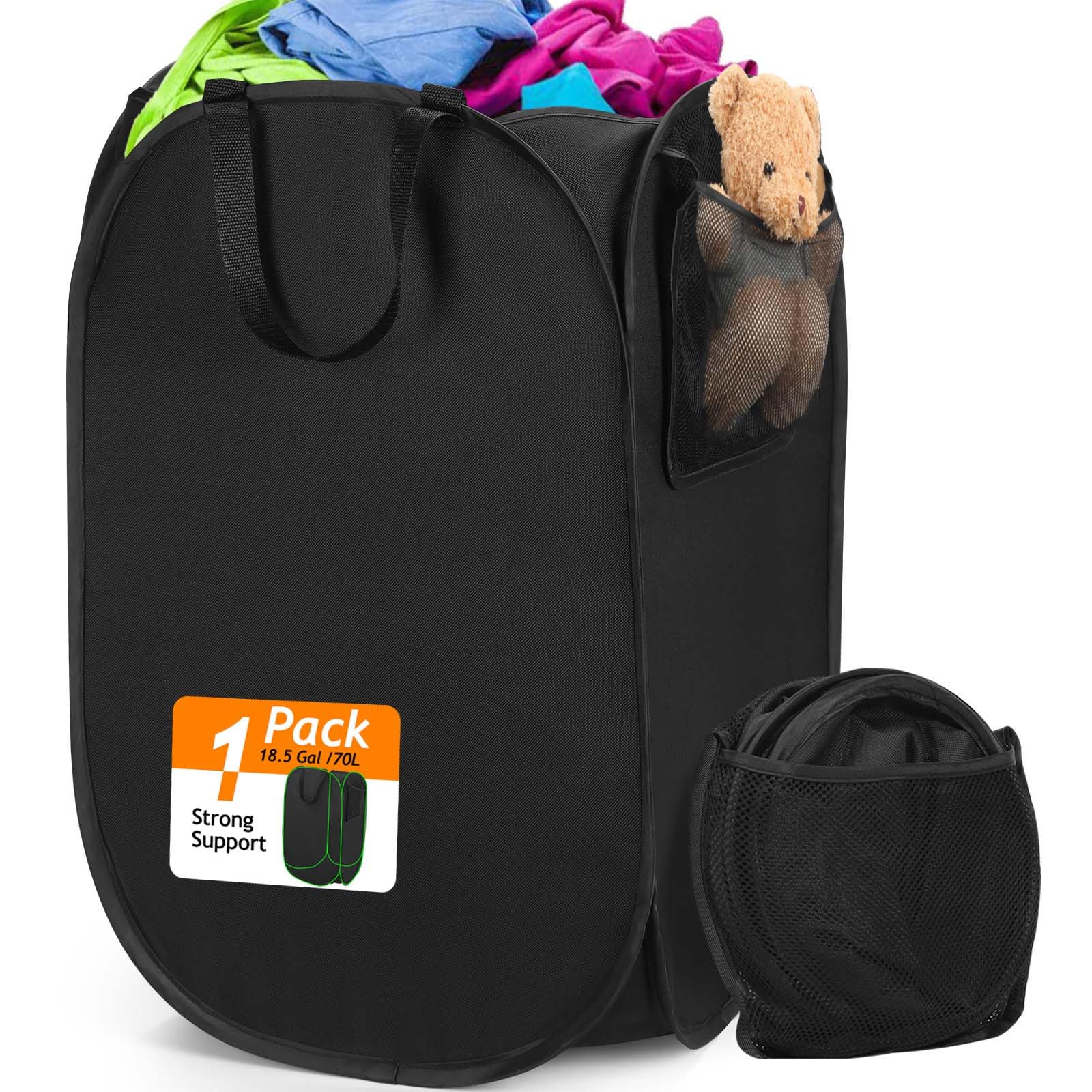 2024 Upgraded Oxford Pop-Up Laundry Hamper, 70L(18.5 Gal) Quality Laundry Basket With Durable Handles Solid Bottom High Carbon S