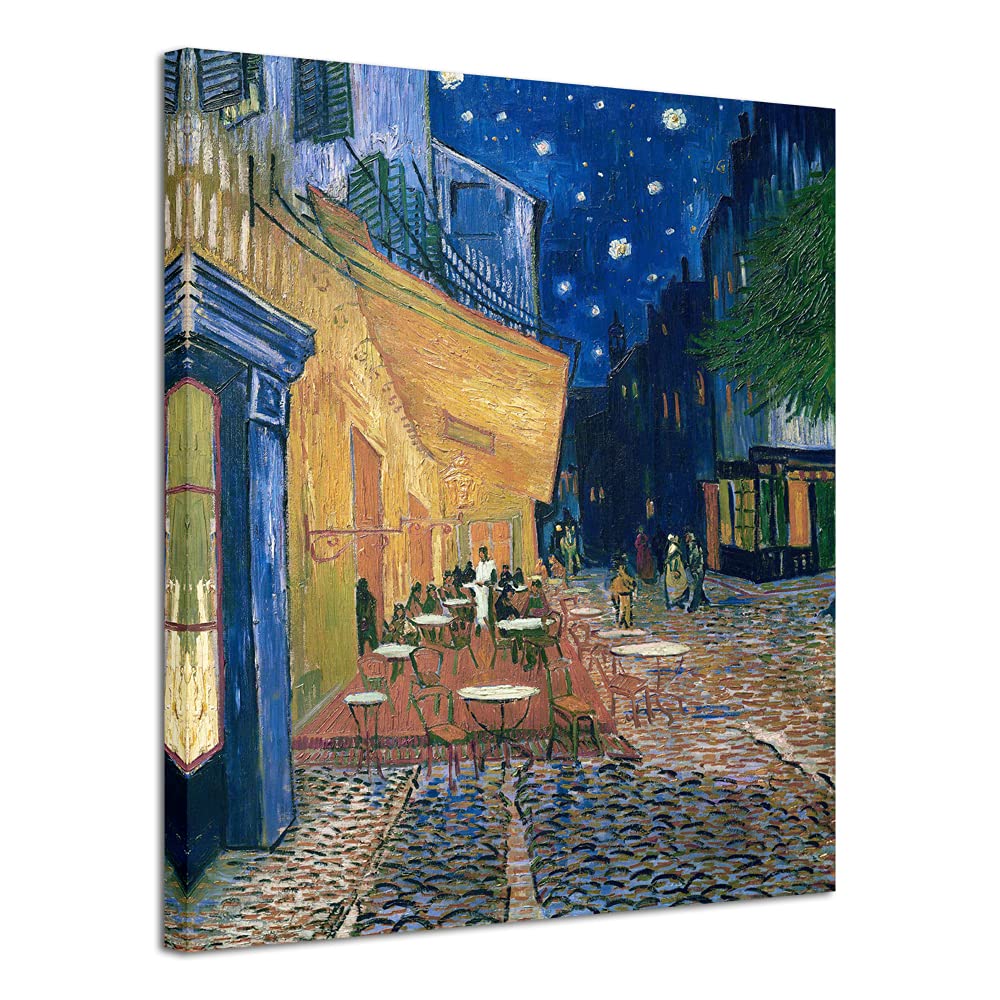 Wieco Art Cafe Terrace At Night Large Modern Giclee Canvas Prints Vincent Van Gogh Artwork Oil Paintings Reproduction Landscape