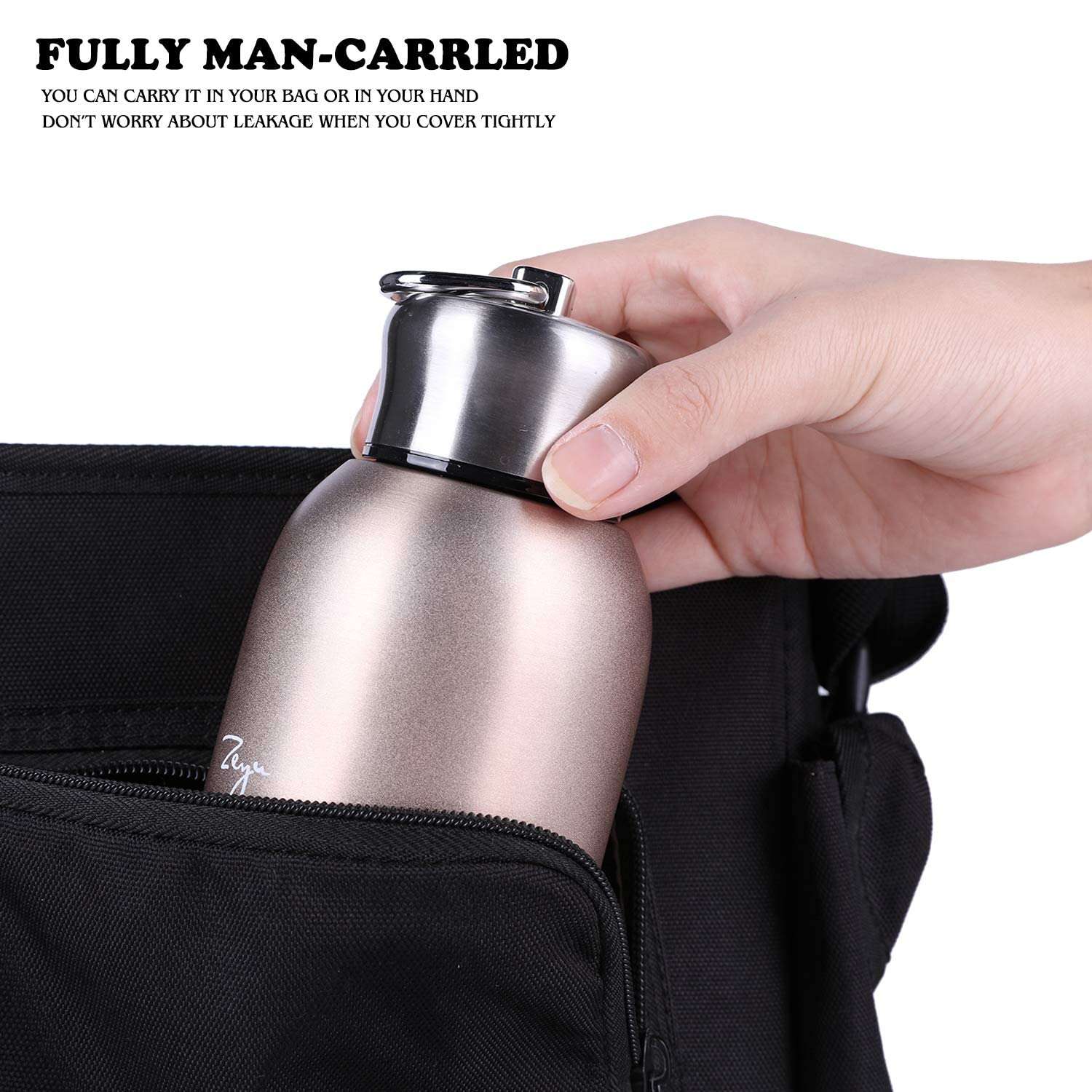 Mini Thermal Mug, 10Oz/300Ml Mini Thermos Mug Leak Proof Vacuum Flasks Travel Thermos Cup Portable Stainless Steel Drink Water B