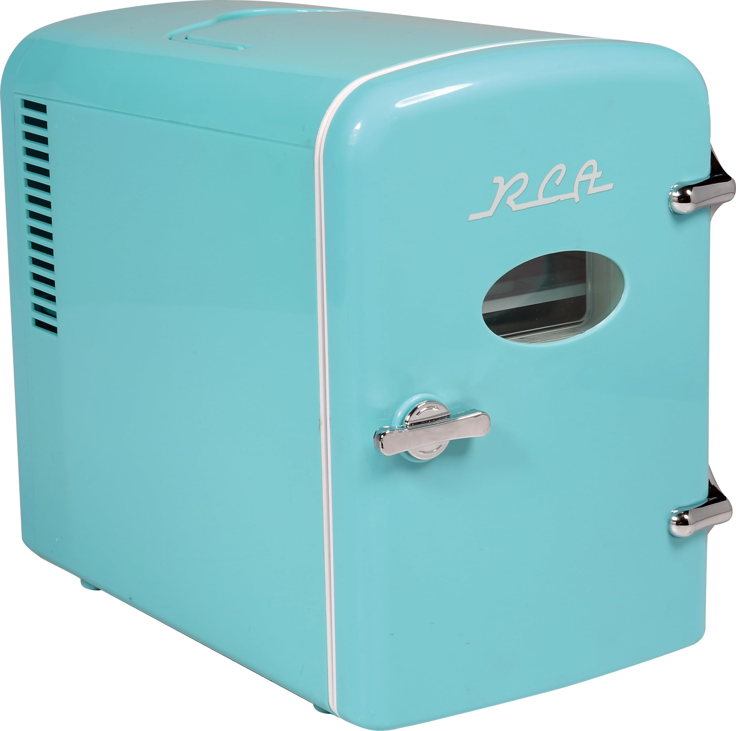 ARCTIC CHEF Blue ACMIS129- CP4 RMIS129-BLUE Mini Retro 6 Can Beverage Refrigerator, 0.14 Cubic feet