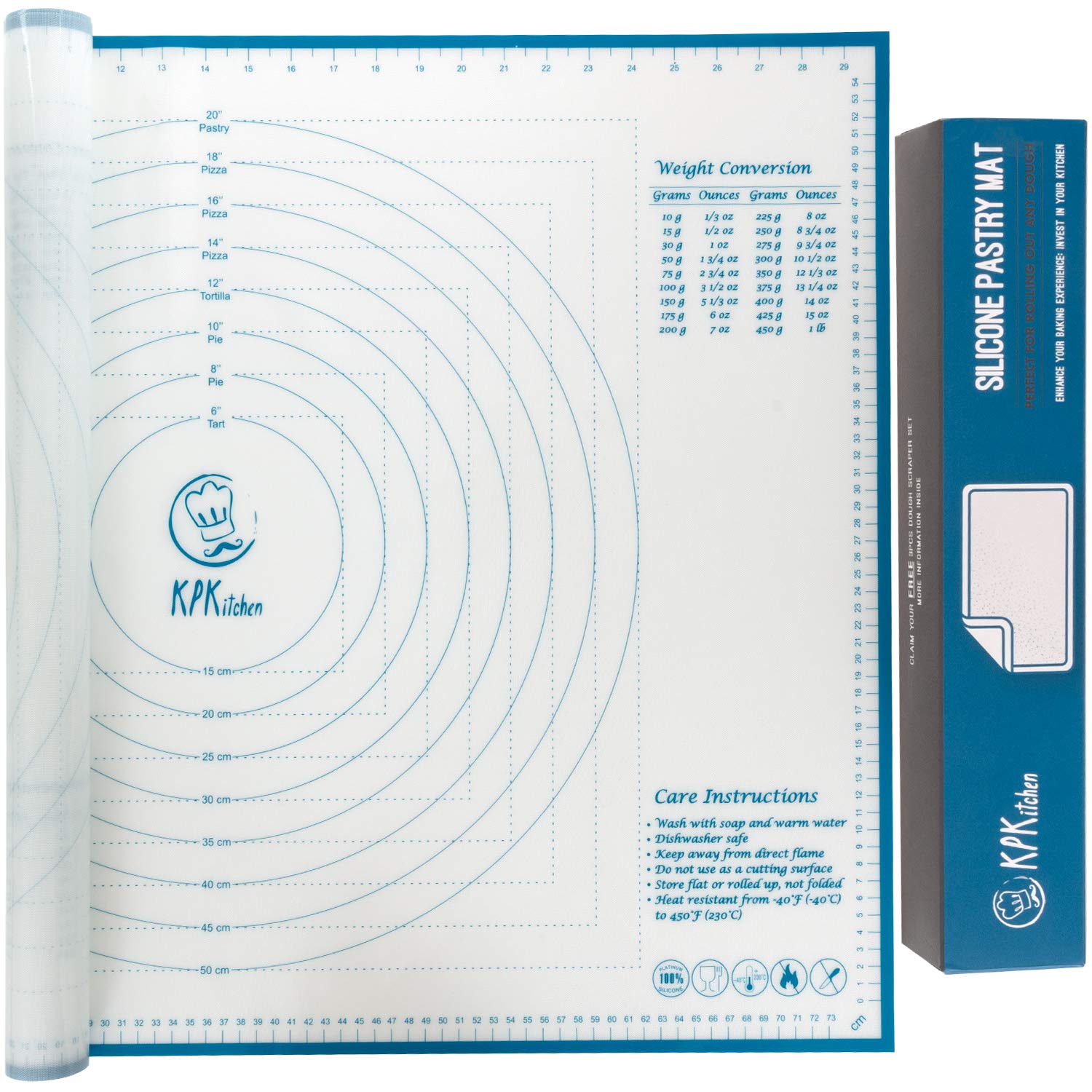 Xxl Size Silicone Pastry Mat For Rolling Dough Non Slip Extra Large - 23,5'' X 31,5'' Dough Mat For Rolling - Rolling Mat For Do