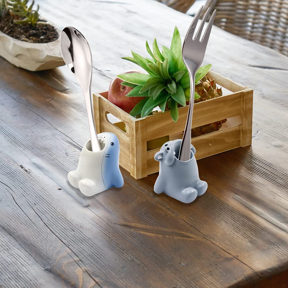 Cute Cartoon Toothbrush Holder For Kids, Fun Resin Pen Pencil Holder, Mini Animal Single Tooth Brush Stand, Creative Bathroom Or