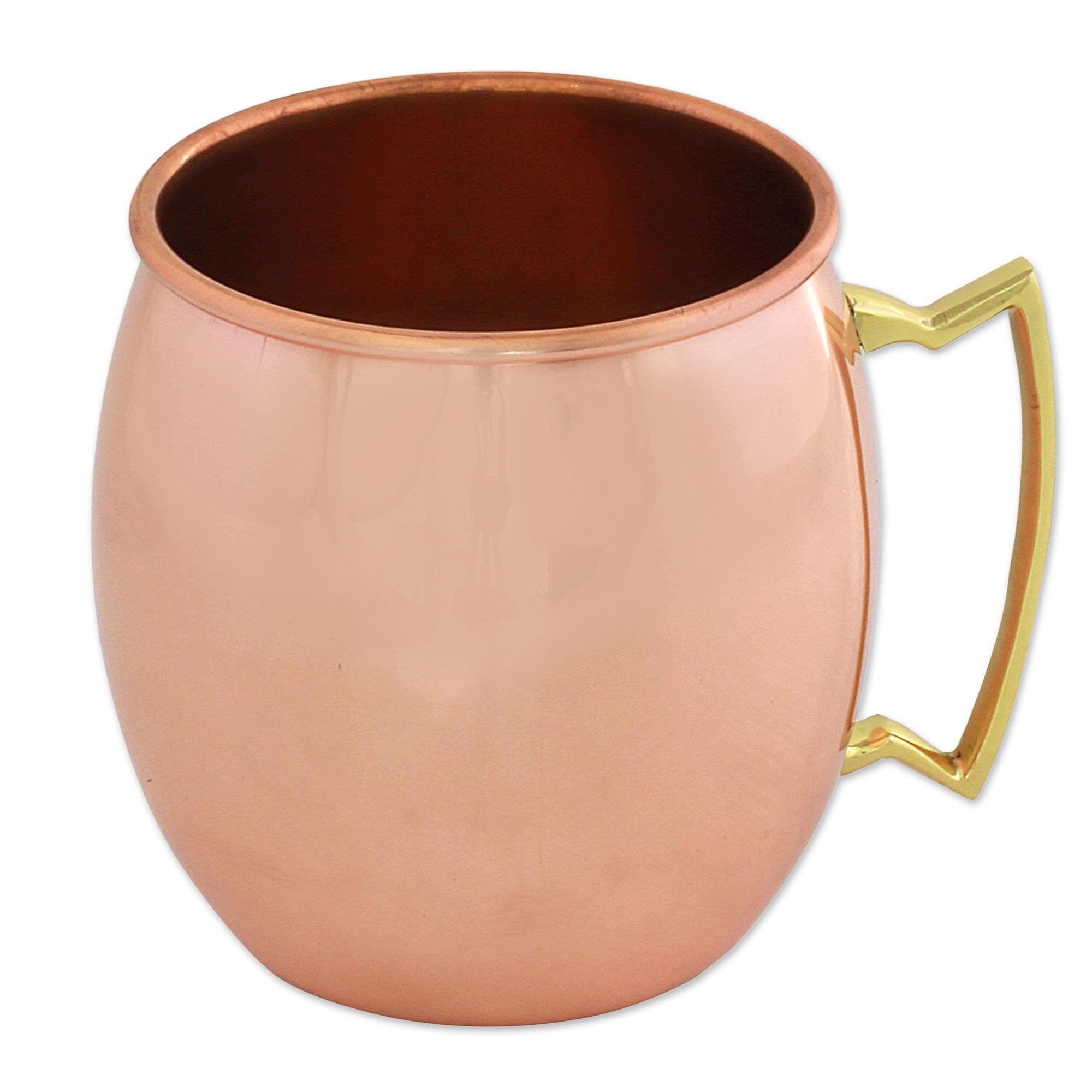 NOVICA Metallic Copper Mugs, 18 Oz., Classic Tavern (Set Of 4)-New Condition