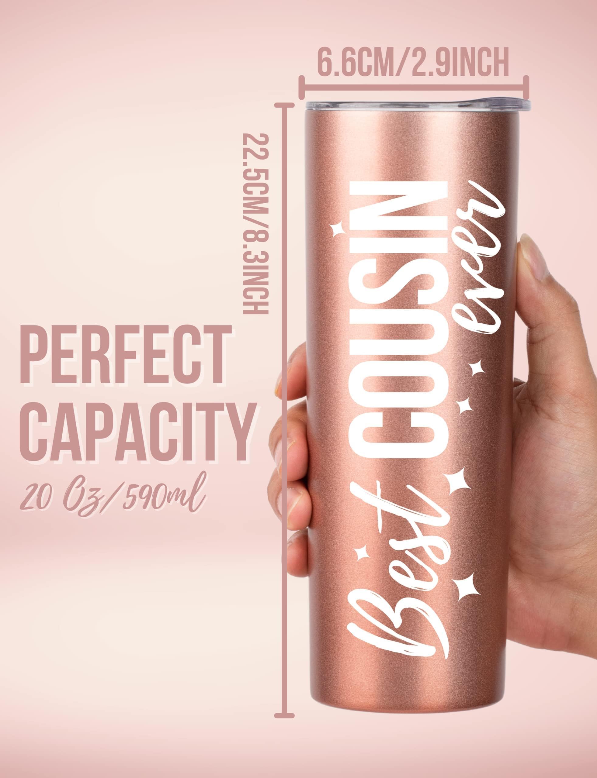 Onebttl Cousin Gifts - 20Oz Insulated Stainless Steel Tumbler With Lid- Best Cousin Ever- Gifts For Cousin - For Birthday, Chris