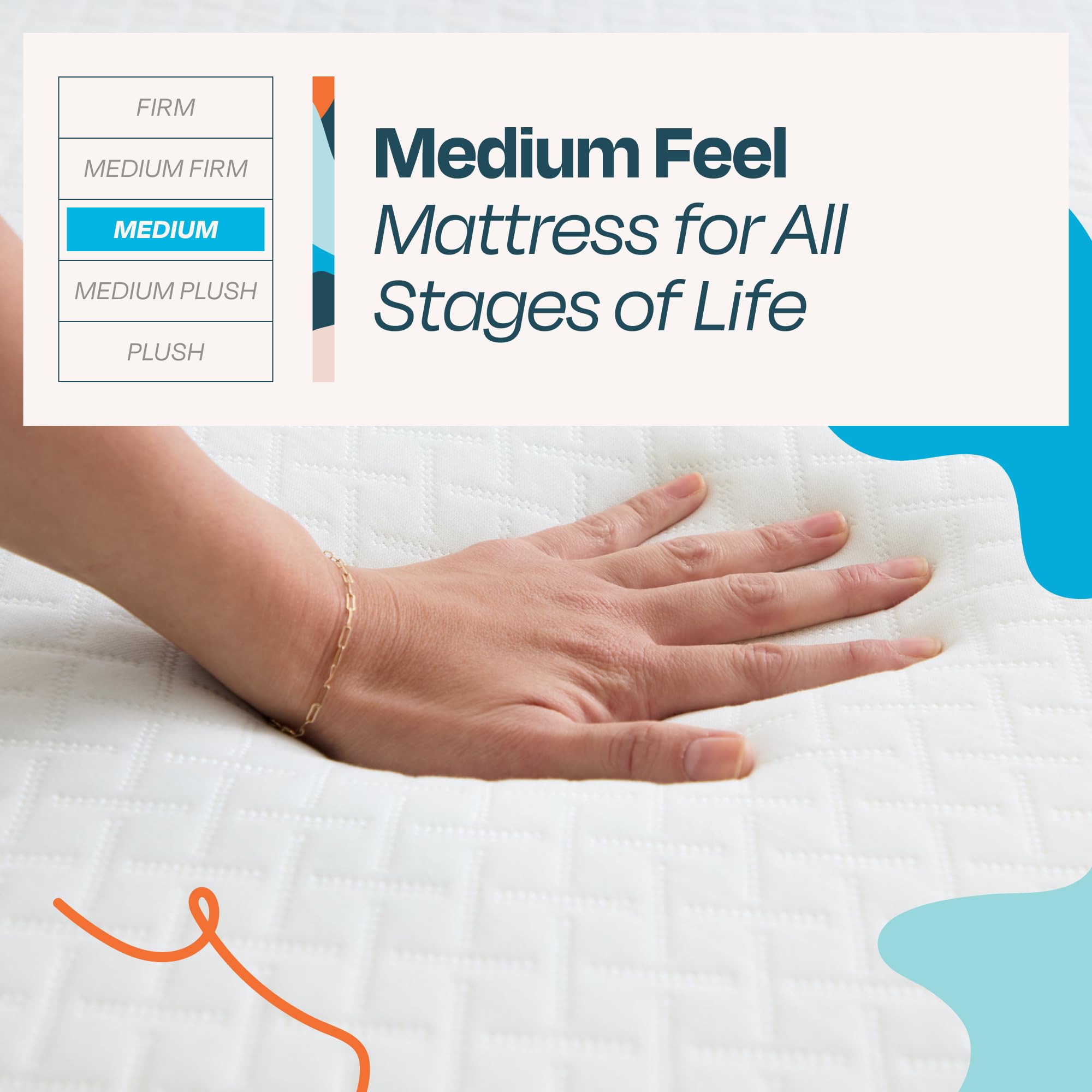 Linenspa 8 Inch Gel Infused Memory Foam Mattress - Twin XL Size - Medium Feel - Cooling Gel - Mattress in a Box - Primary or Gue