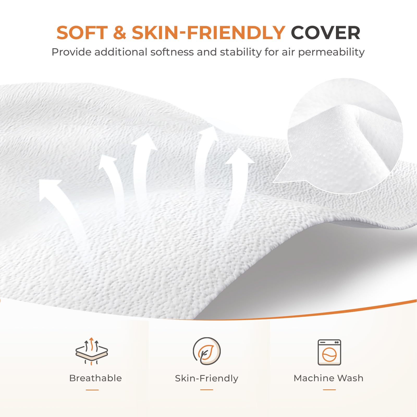 Sweetnight Tri Folding Mattress - 4-Inch Single Size Foldable Mattress With A Collapsible And Washable Cover | Medium-Firm With