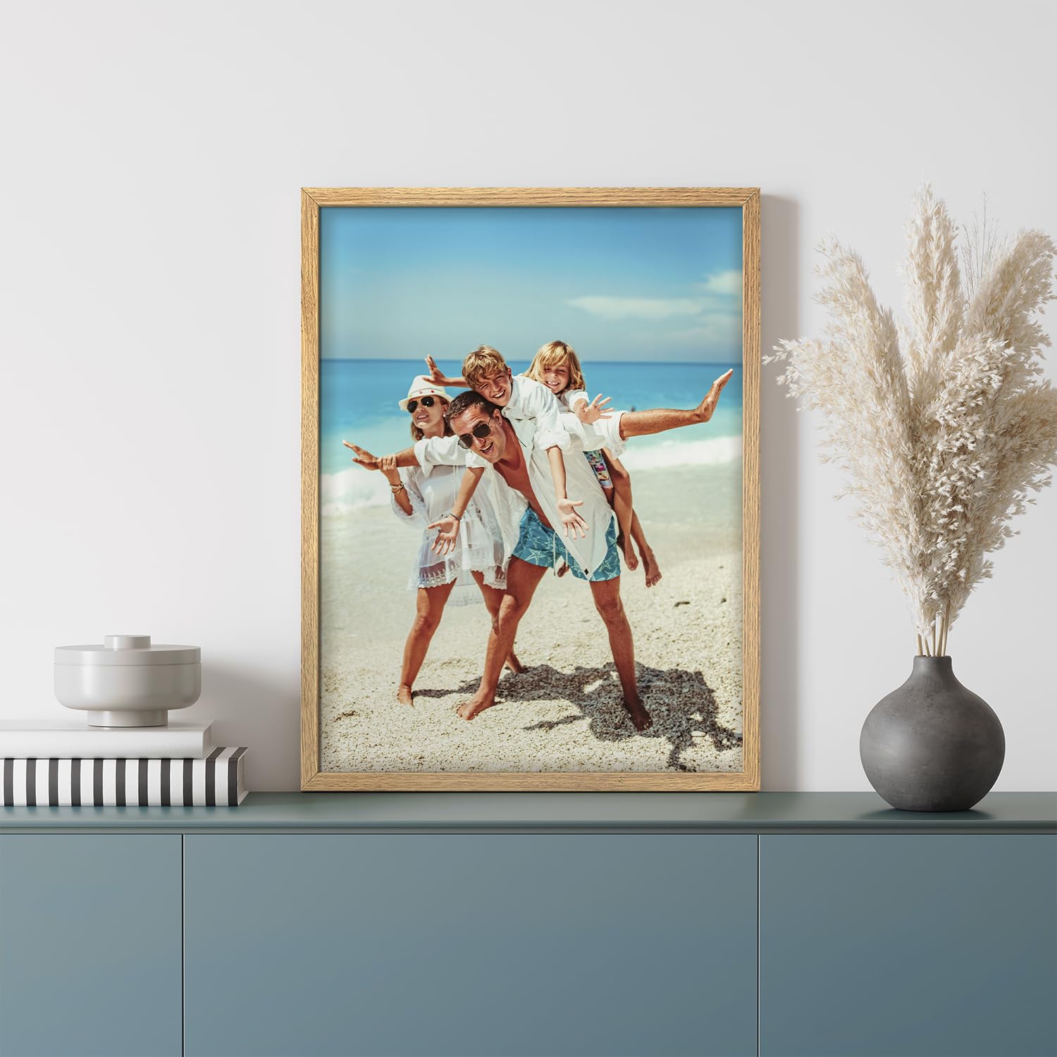 Wall26 Custom Framed Poster Wall Art For Living Room, Bedroom Canvas Prints For Home Decoration Ready To Hang - 11''X14'' Natura