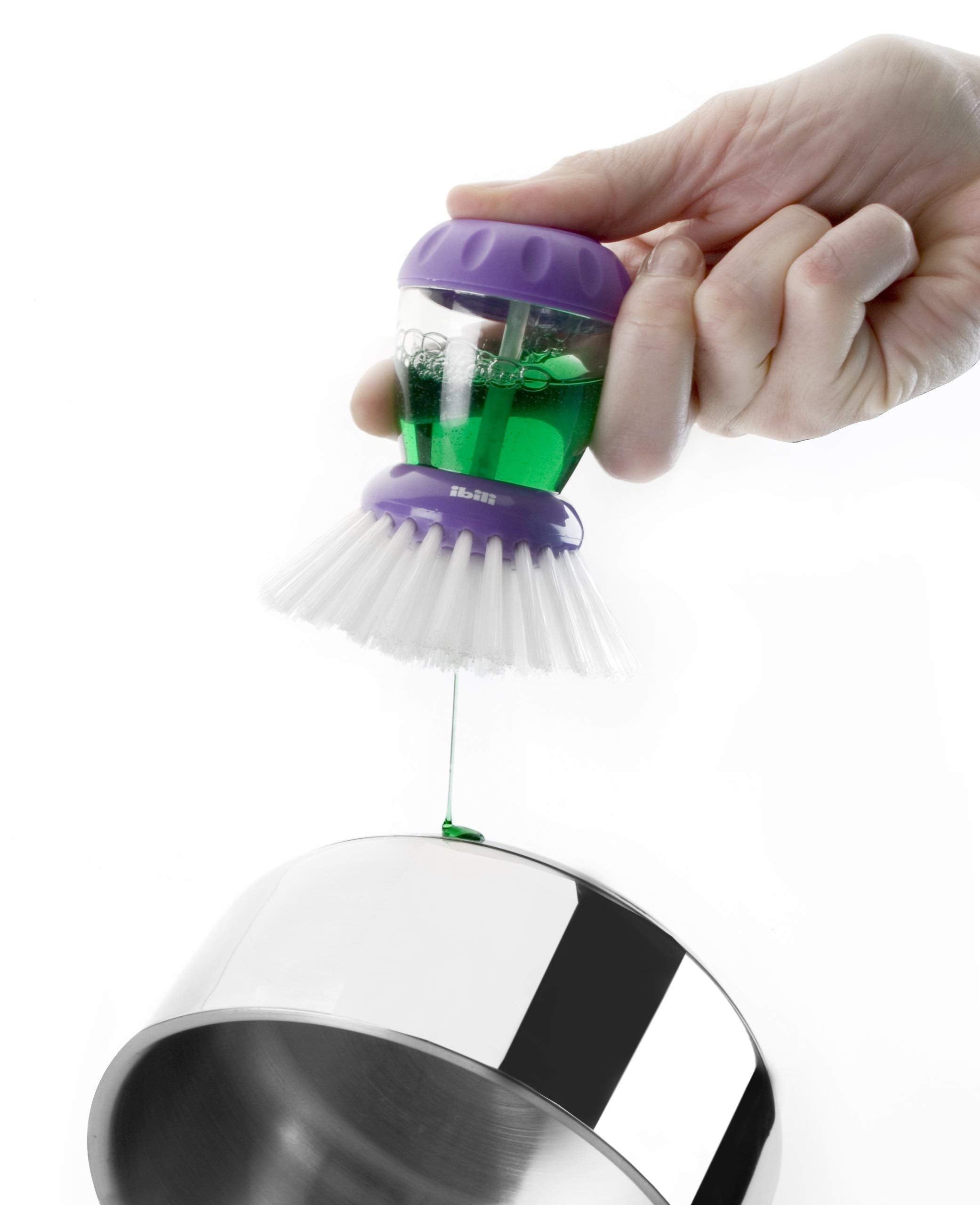 Ibili Cleaning Brush for Pots with Dispenser