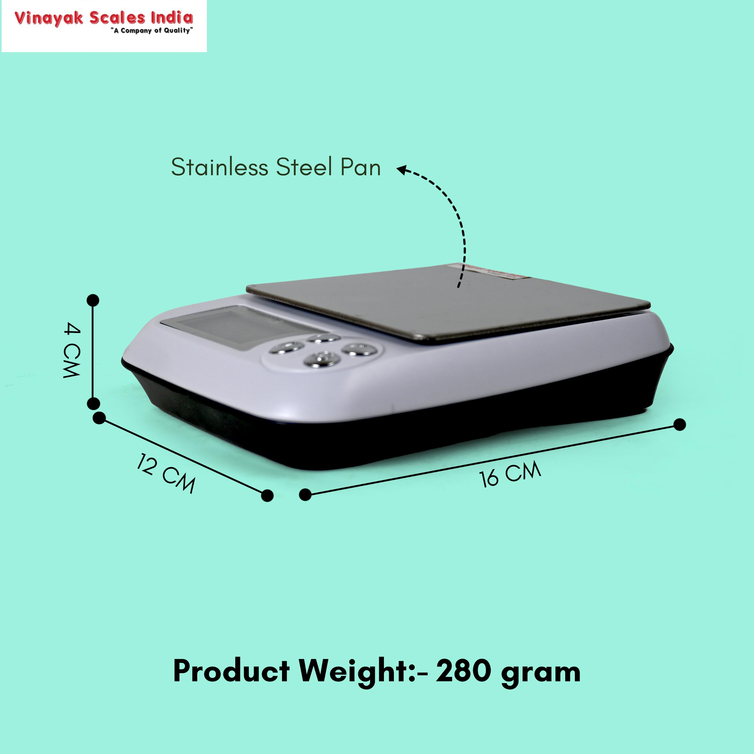 Vinayak Scales India Jewellery Weighing Scale-1000G X 0.01G(10Mg) Digital Gold Weight Machine With High-Accuracy For Homes & Lab